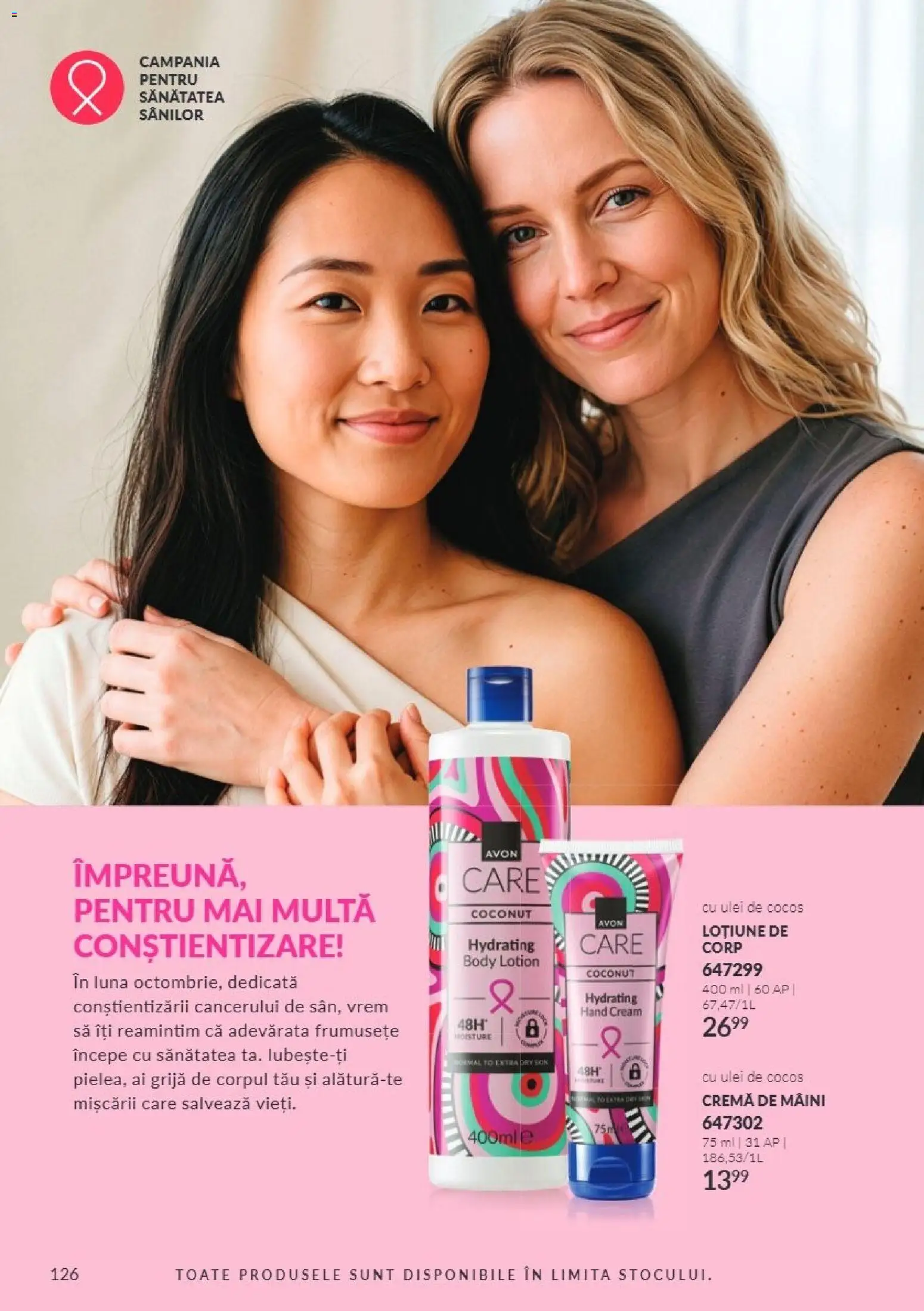Catalog Avon 1 - 31 Octombrie 2026 | Pagina 126 | Produse: Cremă, Ulei, Cremă de mâini, Lotiune de Corp