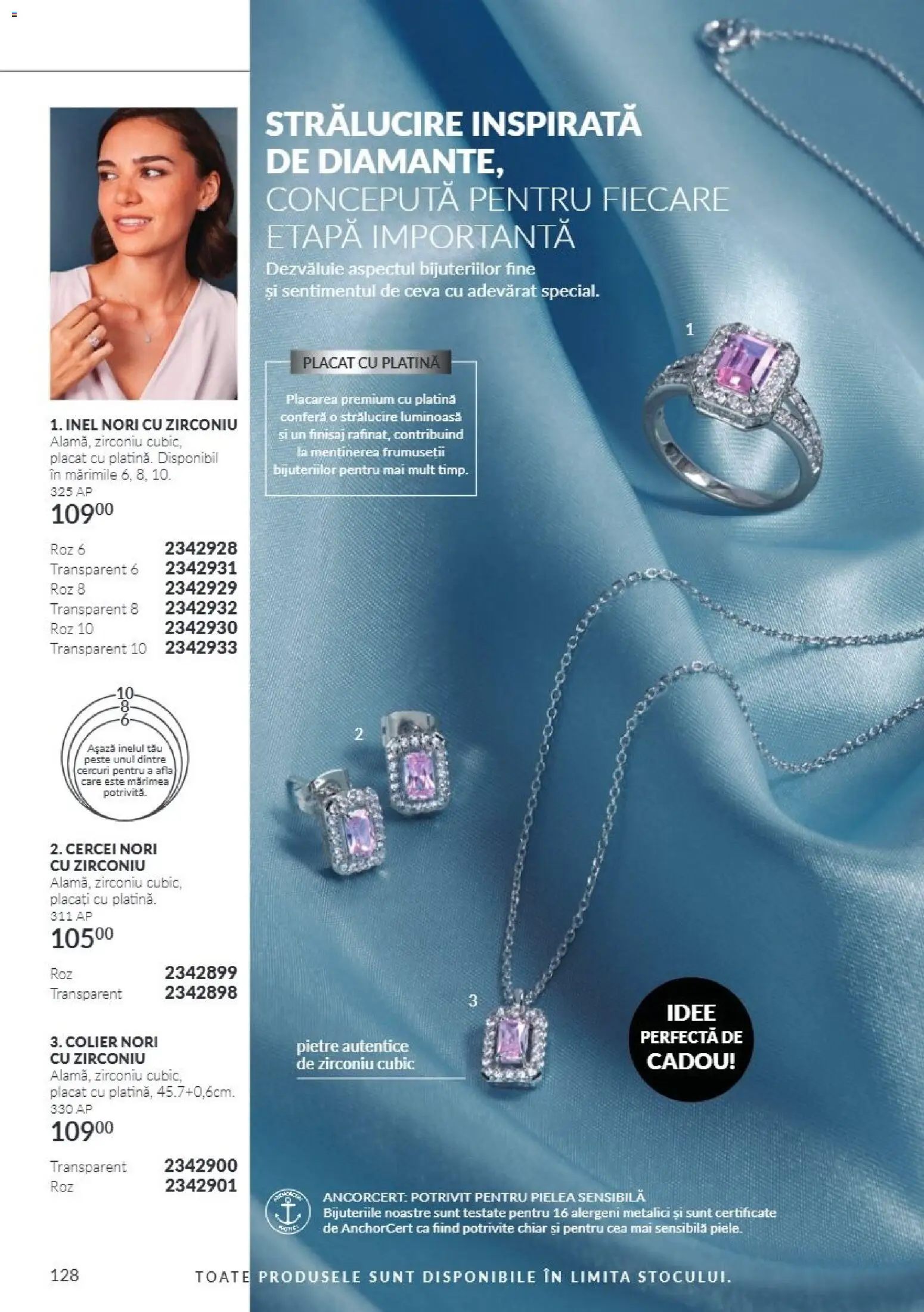 Catalog Avon 1 - 31 Octombrie 2026 | Pagina 128 | Produse: Finisaj, Premium, Colier, Inel