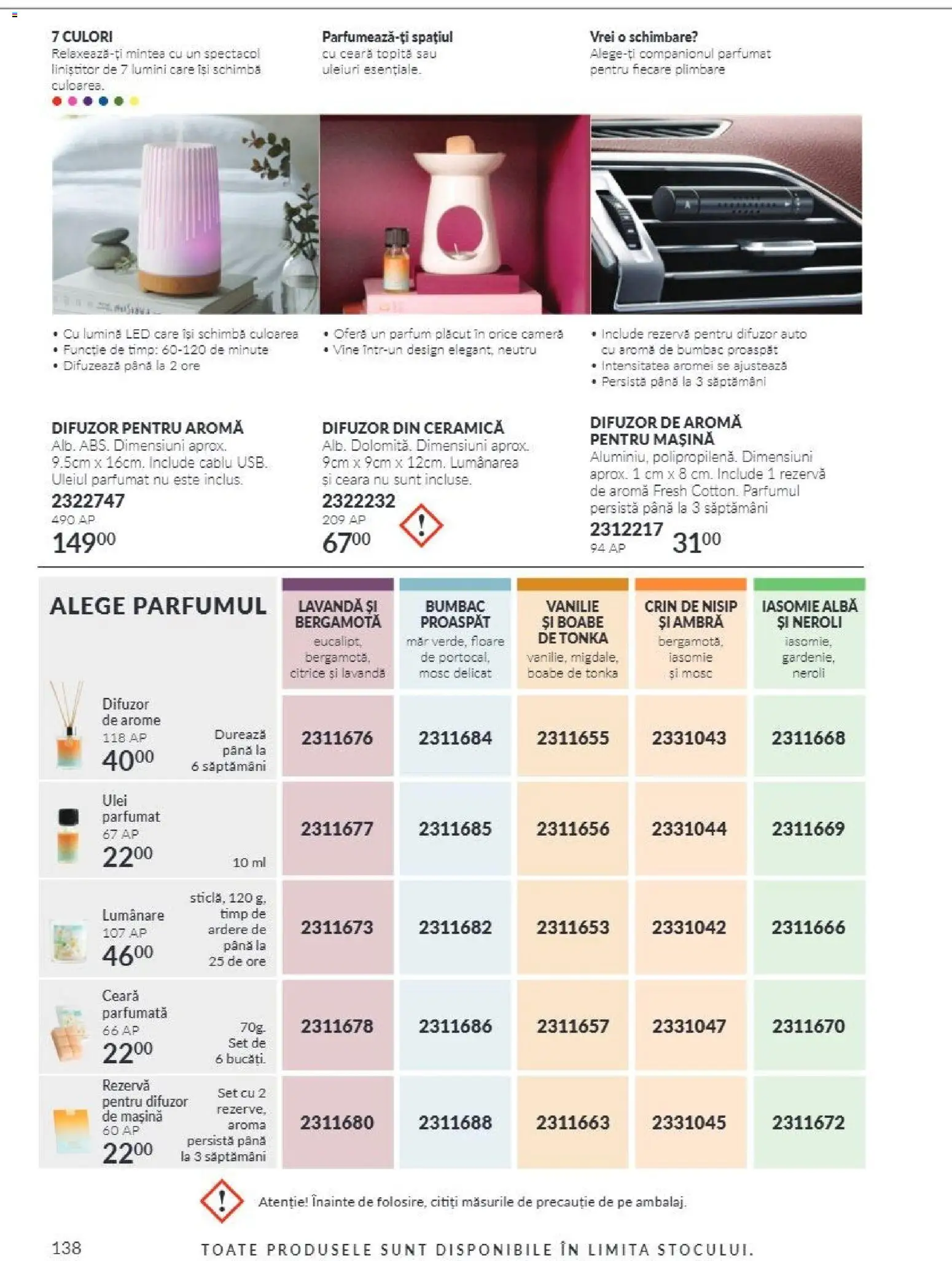 Catalog Avon 1 - 31 Octombrie 2026 | Pagina 138 | Produse: Lumină, Alba, Lumânare, Ulei parfumat