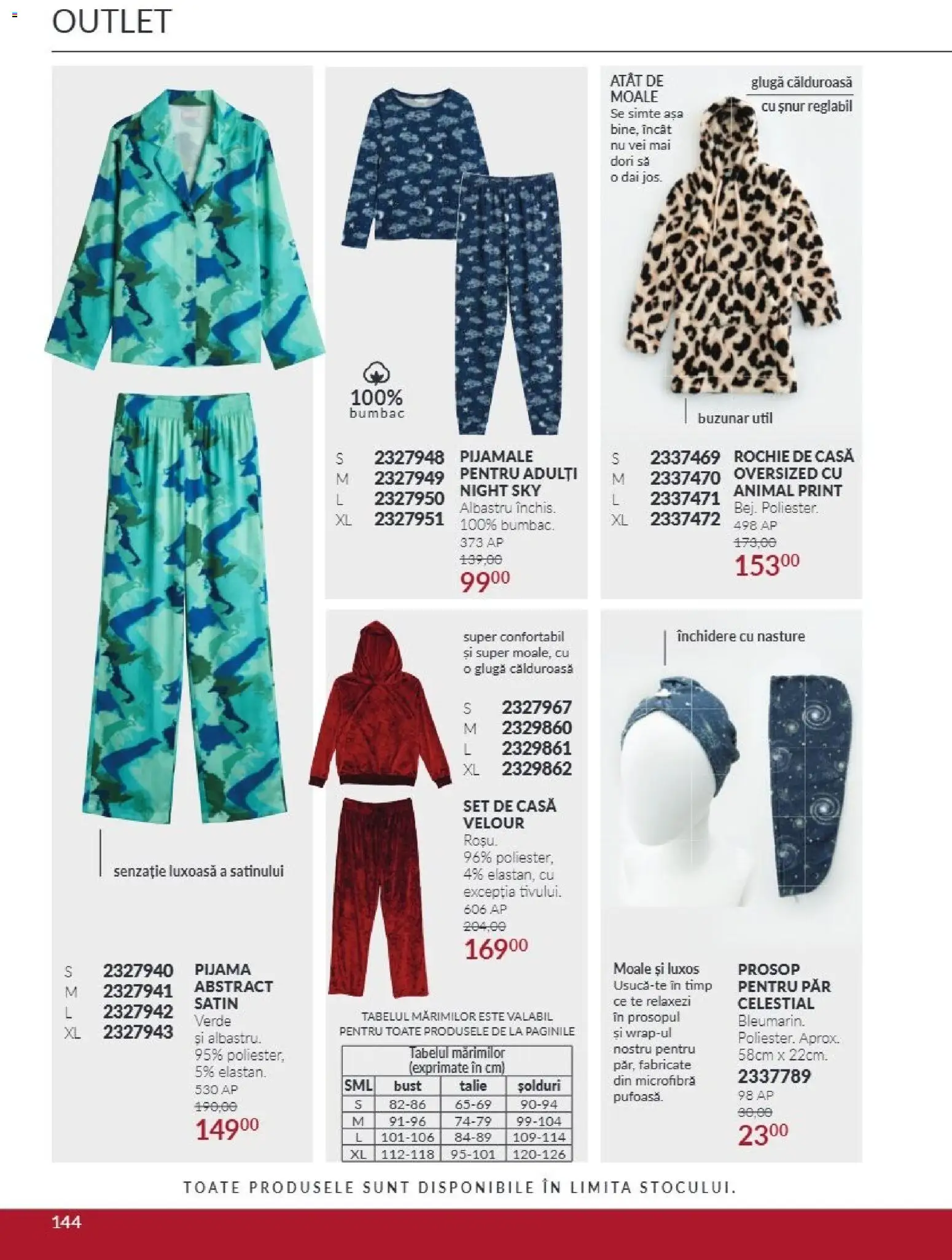 Catalog Avon 1 - 31 Octombrie 2026 | Pagina 144 | Produse: Rochie, Pijamă, Pijamale