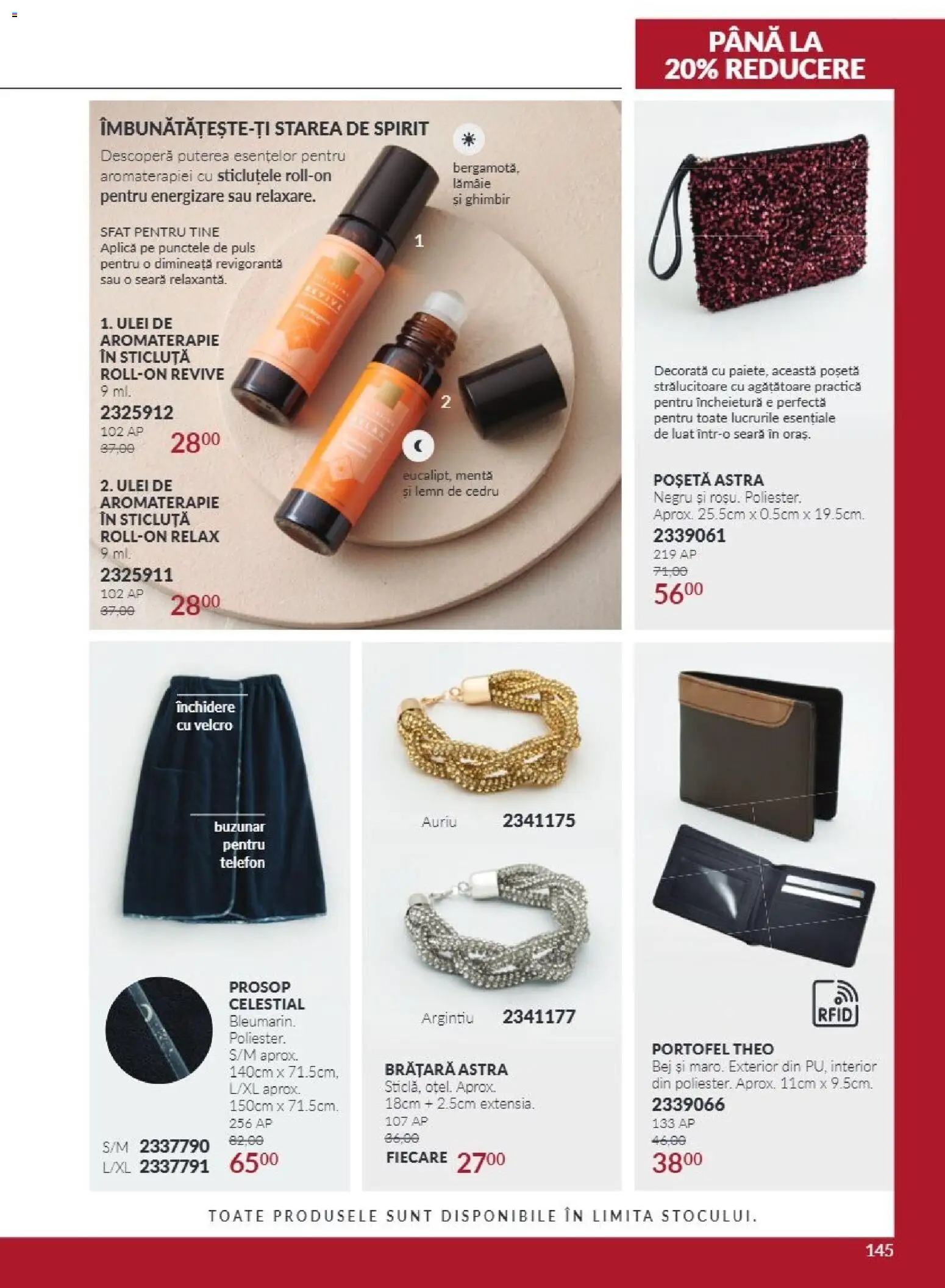 Catalog Avon 1 - 31 Octombrie 2026 | Pagina 145 | Produse: Menta, Brățară, Ulei, Lămâie