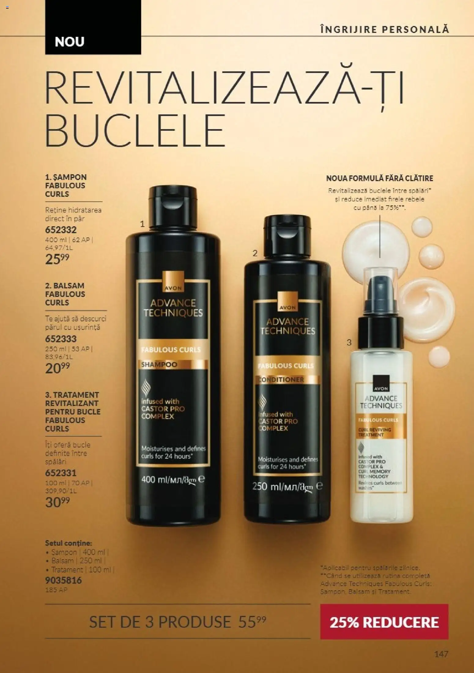 Catalog Avon 1 - 31 Octombrie 2026 | Pagina 147 | Produse: Șampon, Balsam