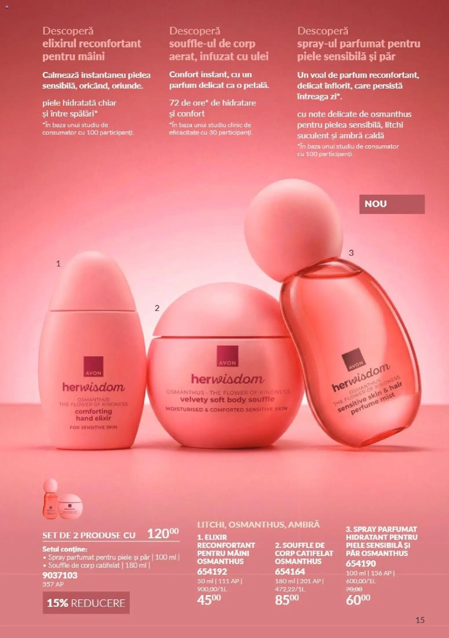 Catalog Avon 1 - 31 Octombrie 2026 | Pagina 15 | Produse: Elixir, Body, Parfum, Ulei