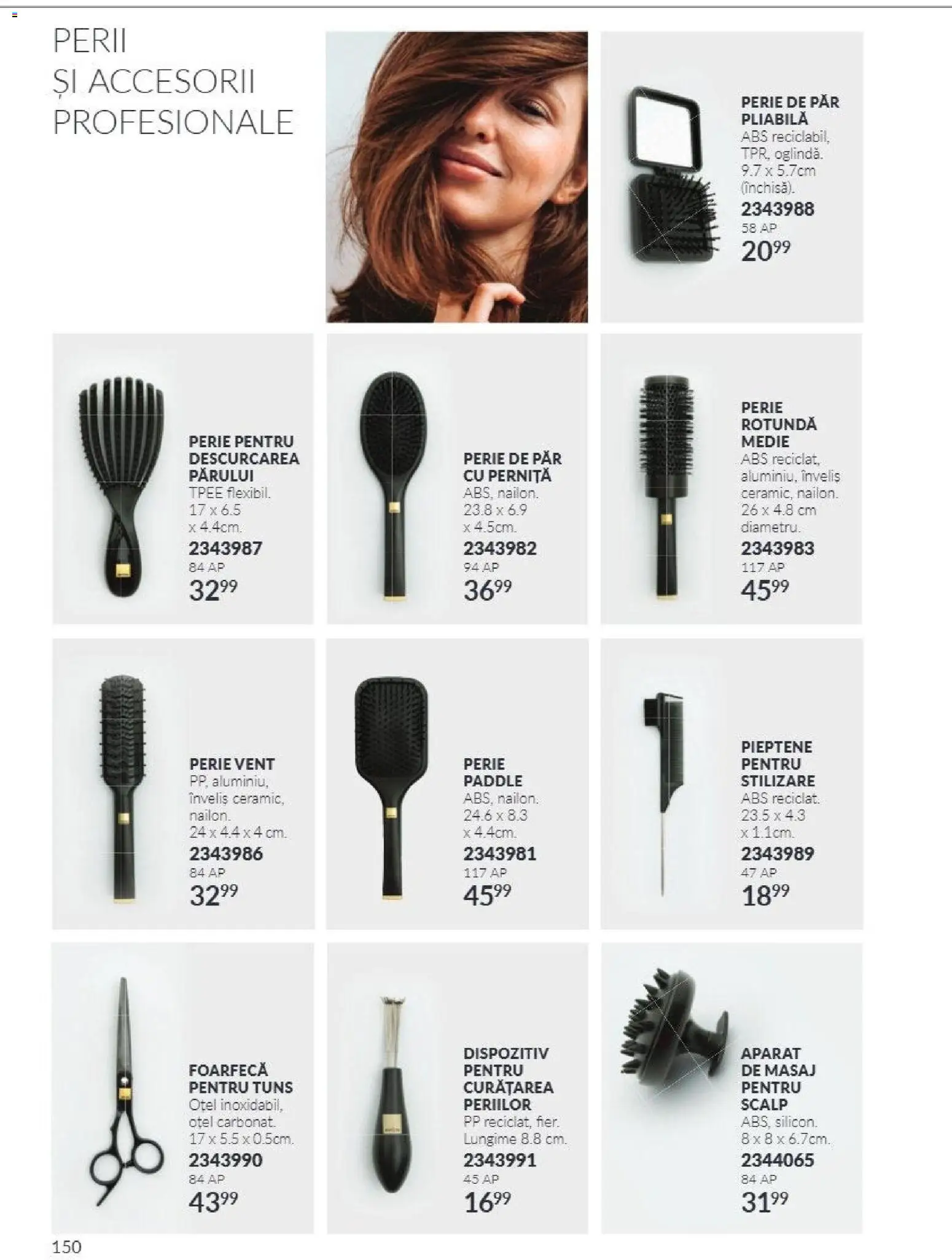 Catalog Avon 1 - 31 Octombrie 2026 | Pagina 150 | Produse: Perie de păr, Pieptene, Aparat, Perie