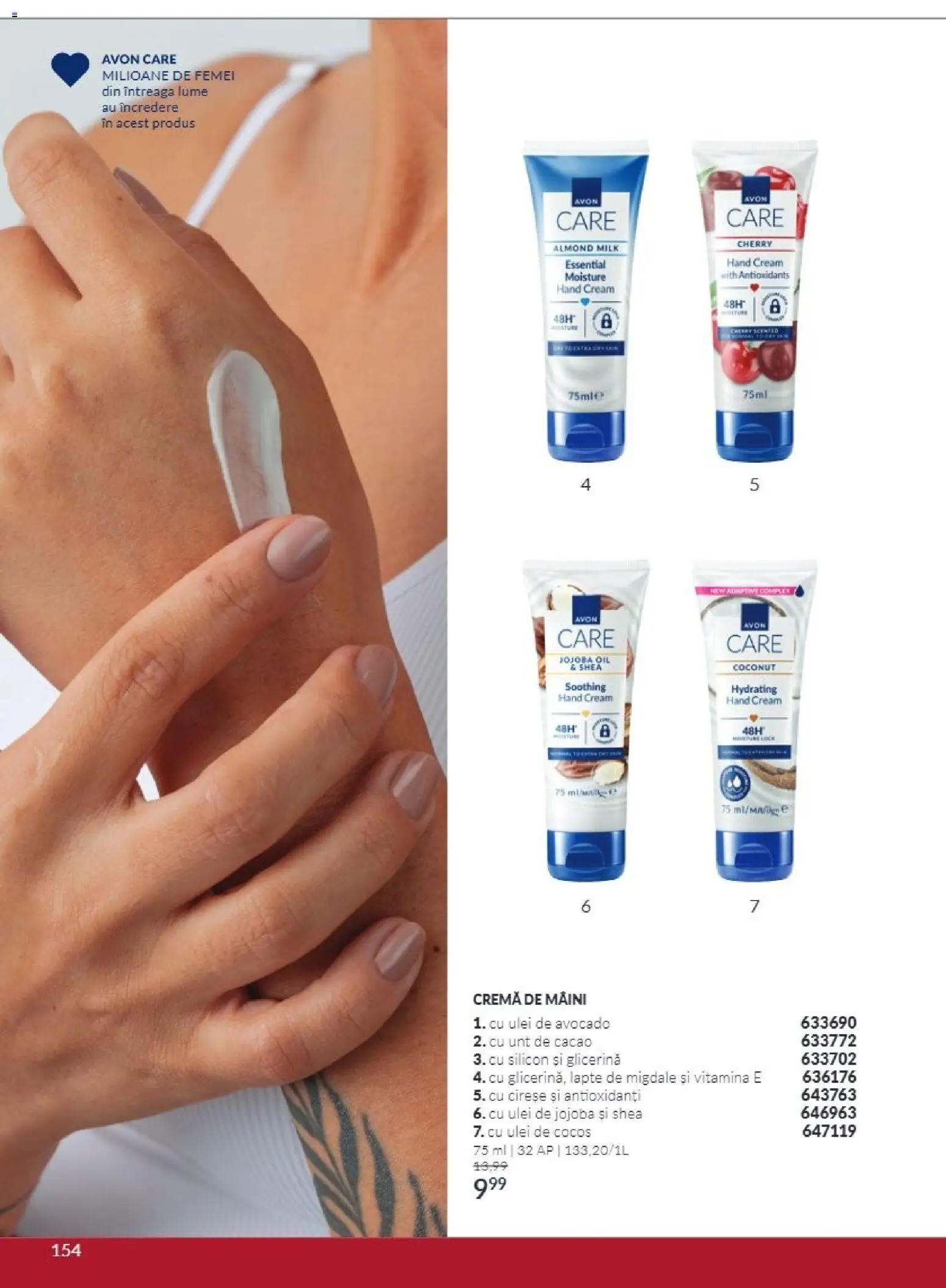 Catalog Avon 1 - 31 Octombrie 2026 | Pagina 154 | Produse: Ulei de cocos, Cremă, Cacao, Avocado