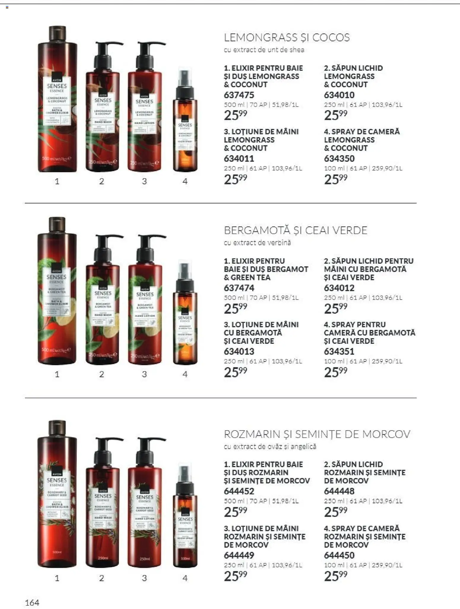 Catalog Avon 1 - 31 Octombrie 2026 | Pagina 164 | Produse: Elixir, Cameră, Duș, Ceai