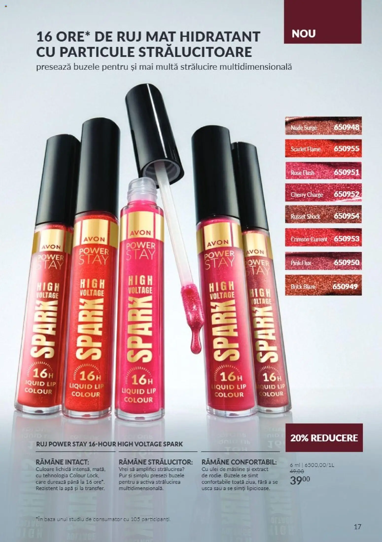 Catalog Avon 1 - 31 Octombrie 2026 | Pagina 17 | Produse: Măsline, Ulei de masline, Apă, Power