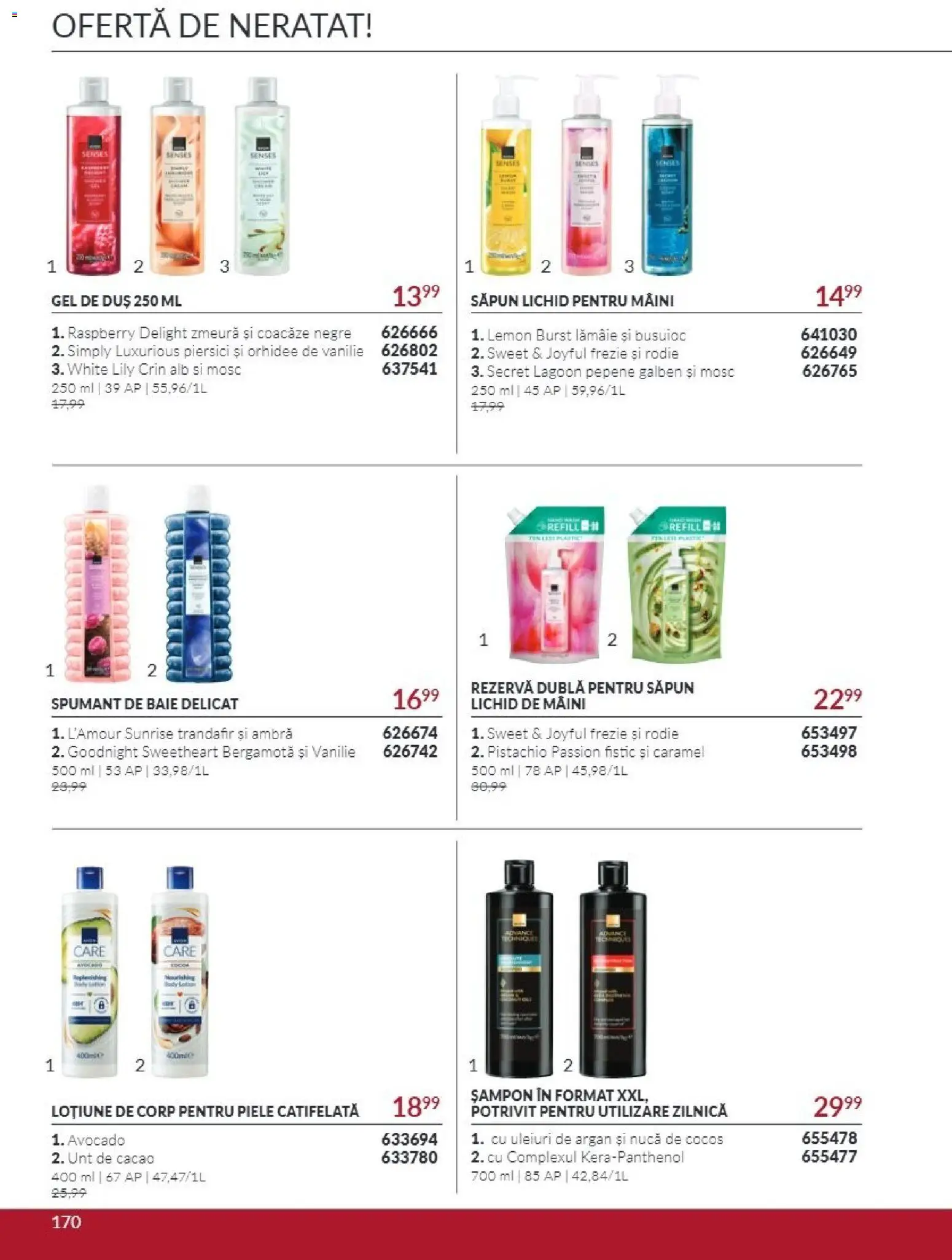 Catalog Avon 1 - 31 Octombrie 2026 | Pagina 170 | Produse: Trandafir, Orhidee, Avocado, Spumant de baie