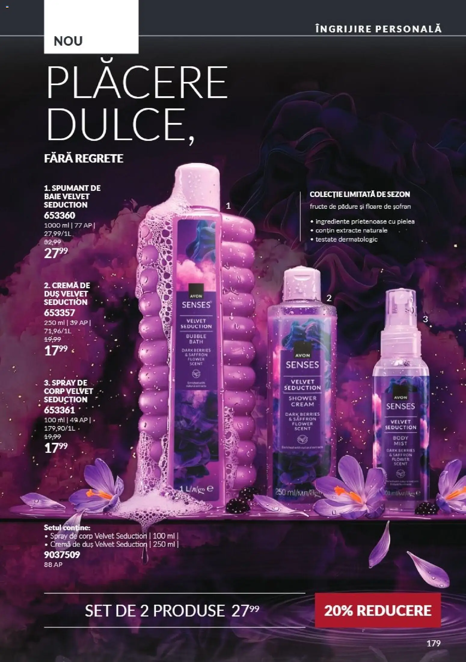 Catalog Avon 1 - 31 Octombrie 2026 | Pagina 179 | Produse: Body, Duș, Fructe de pădure, Fructe