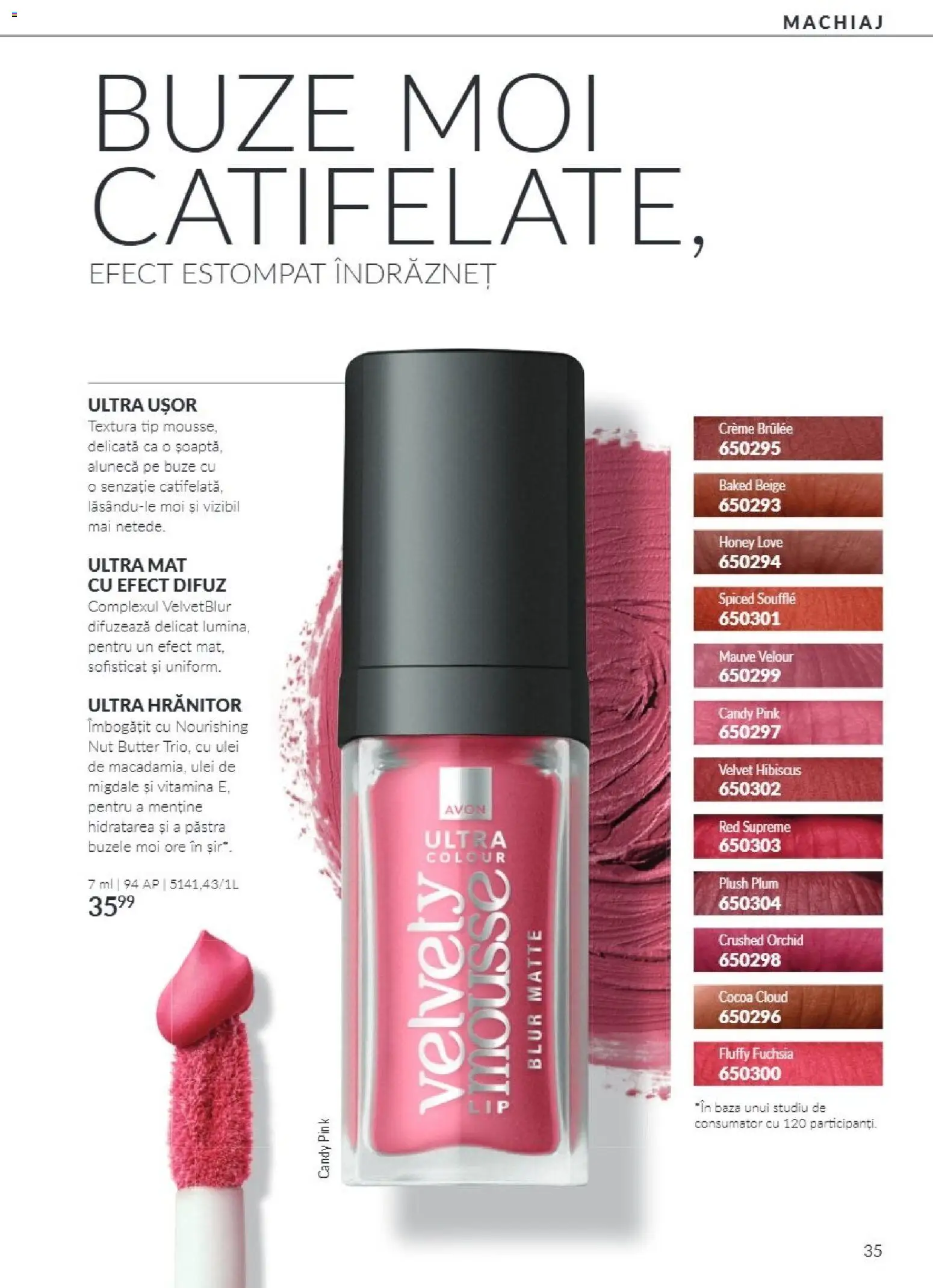 Catalog Avon 1 - 31 Octombrie 2026 | Pagina 35 | Produse: Machiaj, Migdale, Ulei, Tip