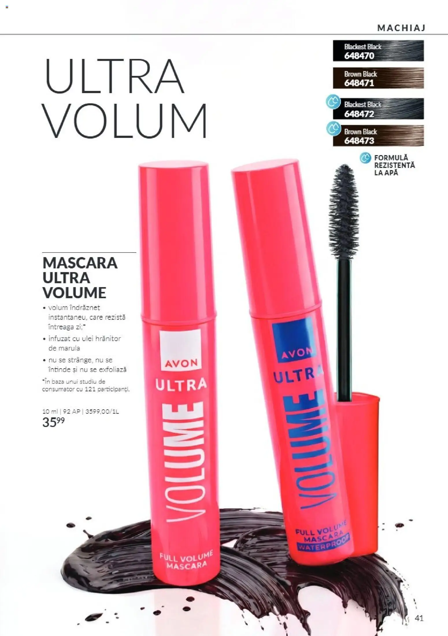 Catalog Avon 1 - 31 Octombrie 2026 | Pagina 41 | Produse: Mascara, Ulei, Apă, Black