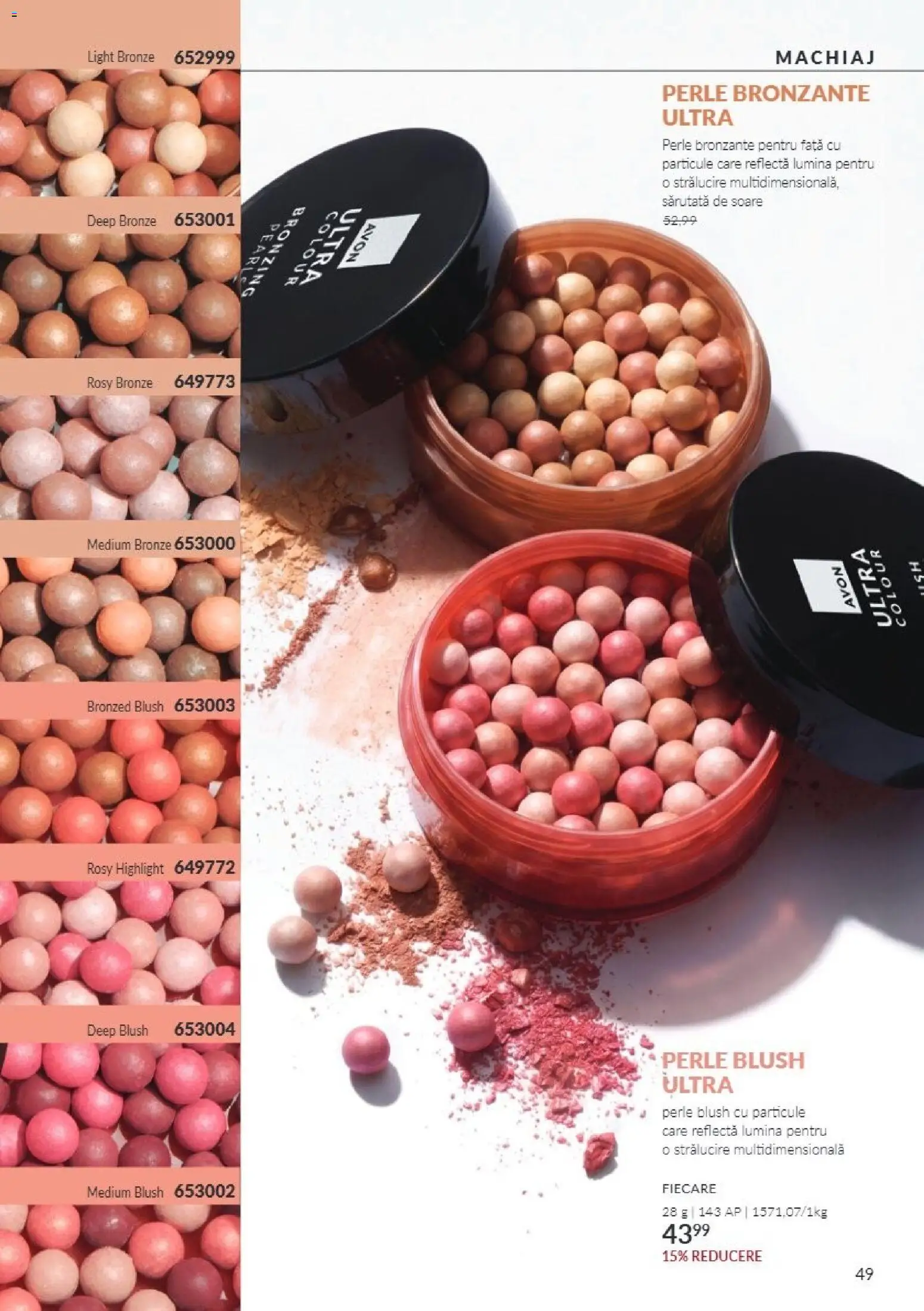 Catalog Avon 1 - 31 Octombrie 2026 | Pagina 49 | Produse: Lumină, Perle bronzante, Perle, Blush