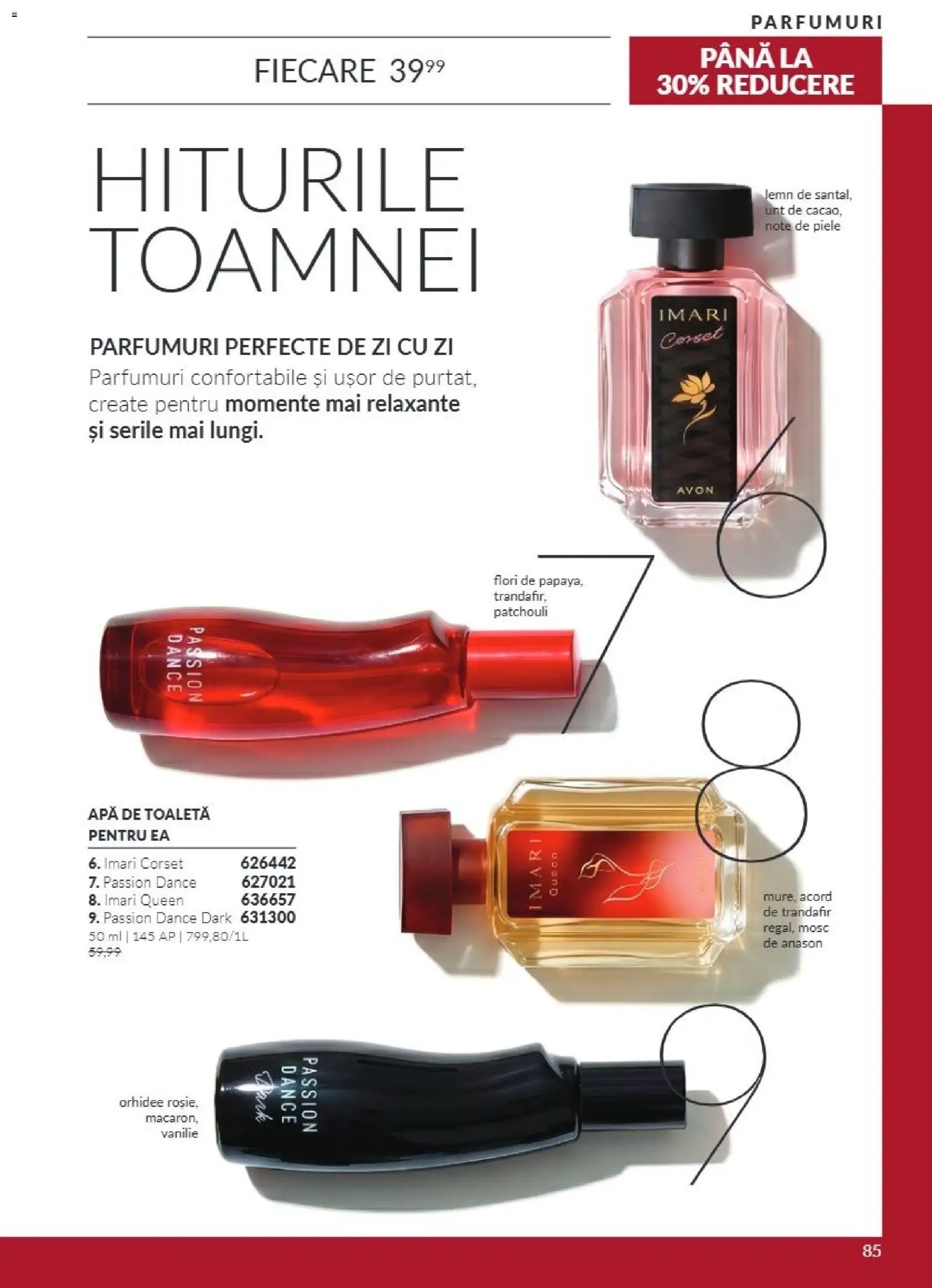 Catalog Avon 1 - 31 Octombrie 2026 | Pagina 85 | Produse: Apă de toaletă, Unt, Apă, Flori