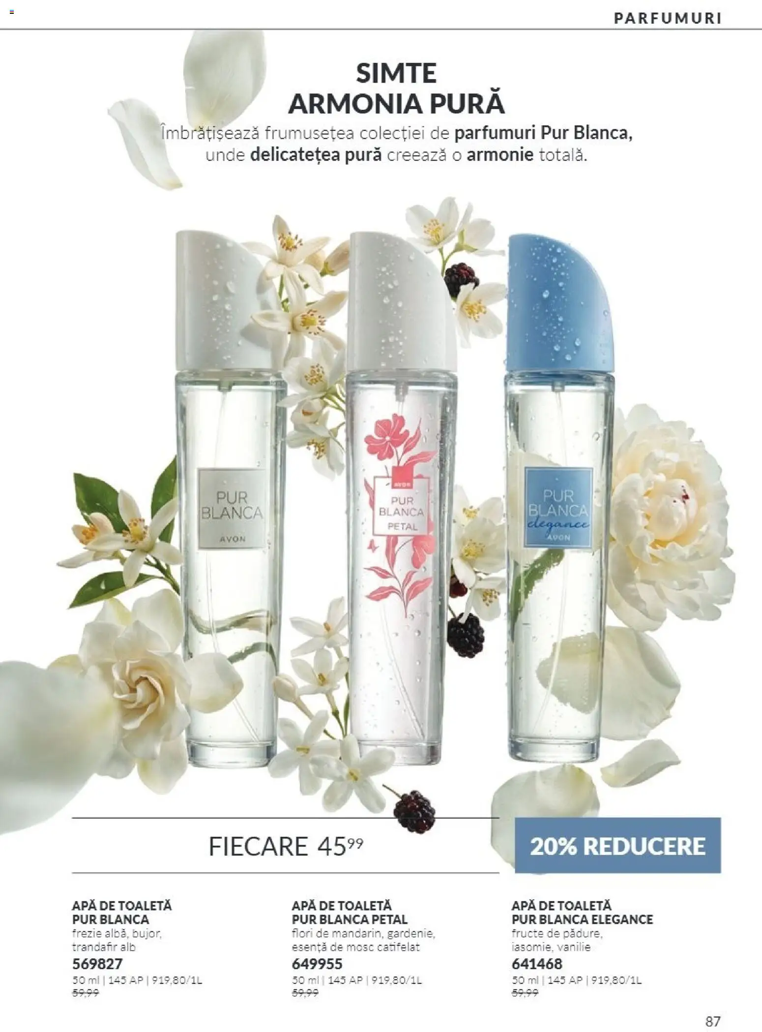 Catalog Avon 1 - 31 Octombrie 2026 | Pagina 87 | Produse: Trandafir, Toaletă, Apă de toaletă, Flori