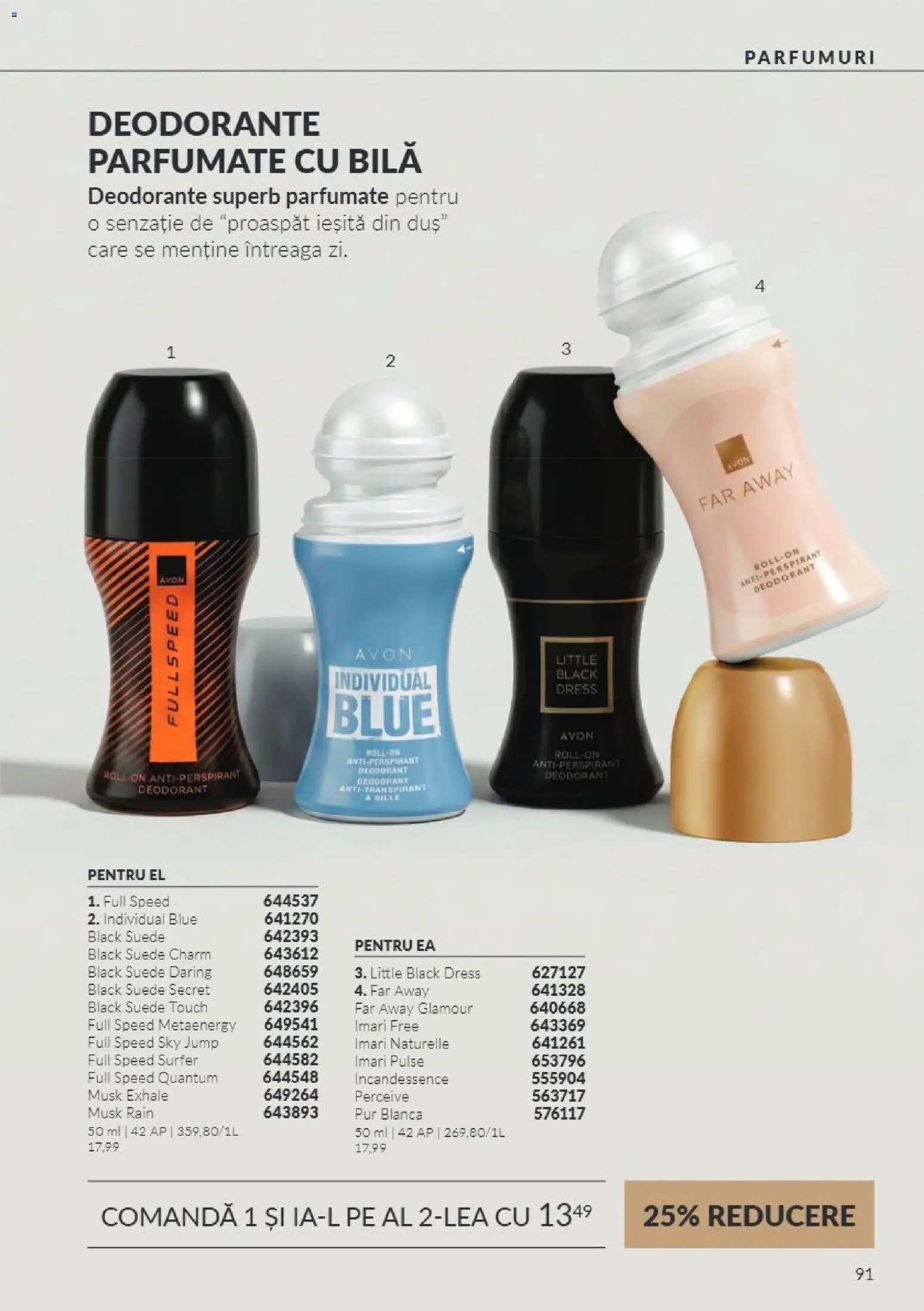 Catalog Avon 1 - 31 Octombrie 2026 | Pagina 91 | Produse: Duș, Deodorant, Antiperspirant, Black