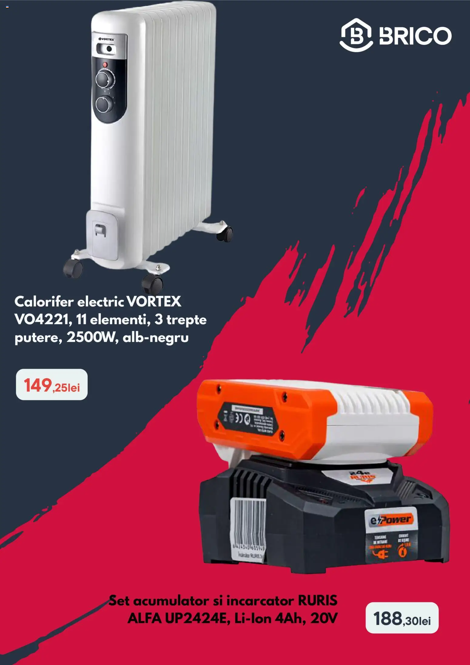 Catalog Brico Depot 5 - 17 Octombrie 2026 | Pagina 3 | Produse: Încărcător, Calorifer, Power