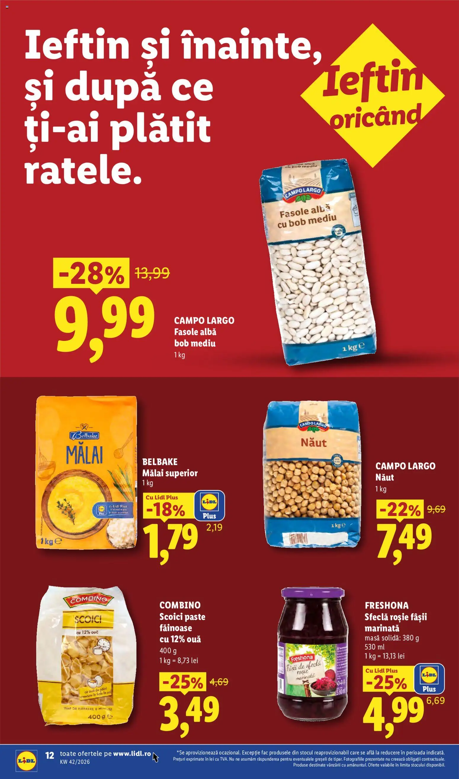 Catalog LIDL 12 - 17 Octombrie 2026 | Pagina 12 | Produse: Belbake, Combino, Paste, Plus