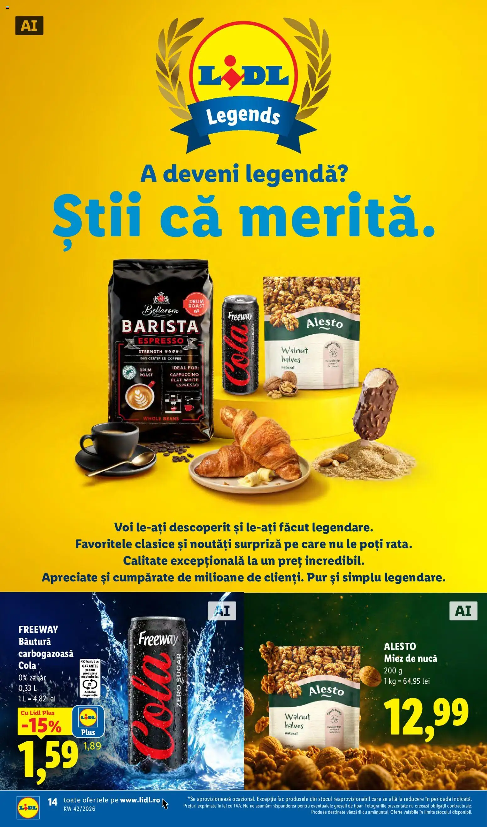 Catalog LIDL 12 - 17 Octombrie 2026 | Pagina 14 | Produse: Zero, Cola, Cappuccino, Freeway