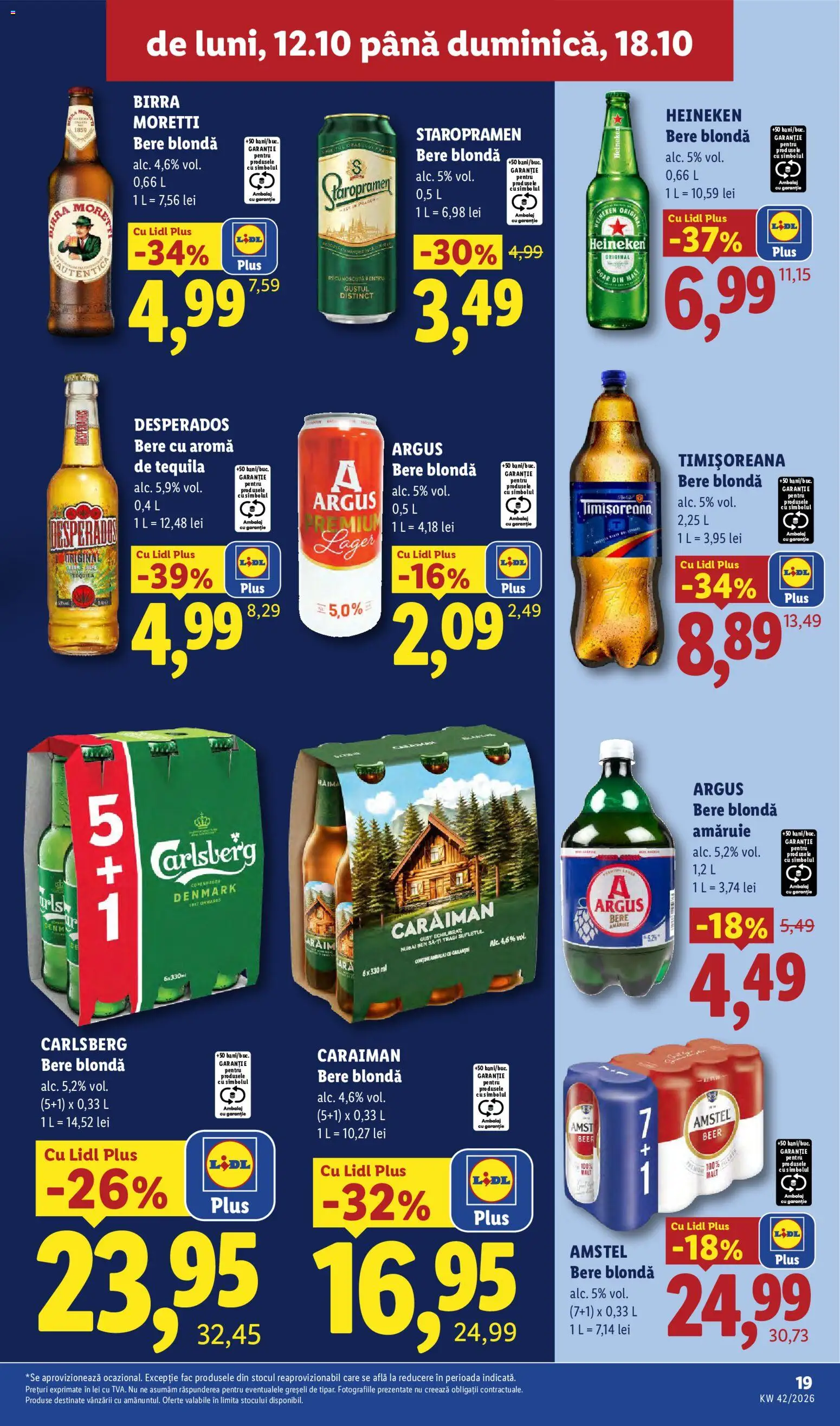 Catalog LIDL 12 - 17 Octombrie 2026 | Pagina 19 | Produse: Premium, Desperados, Bere, Plus