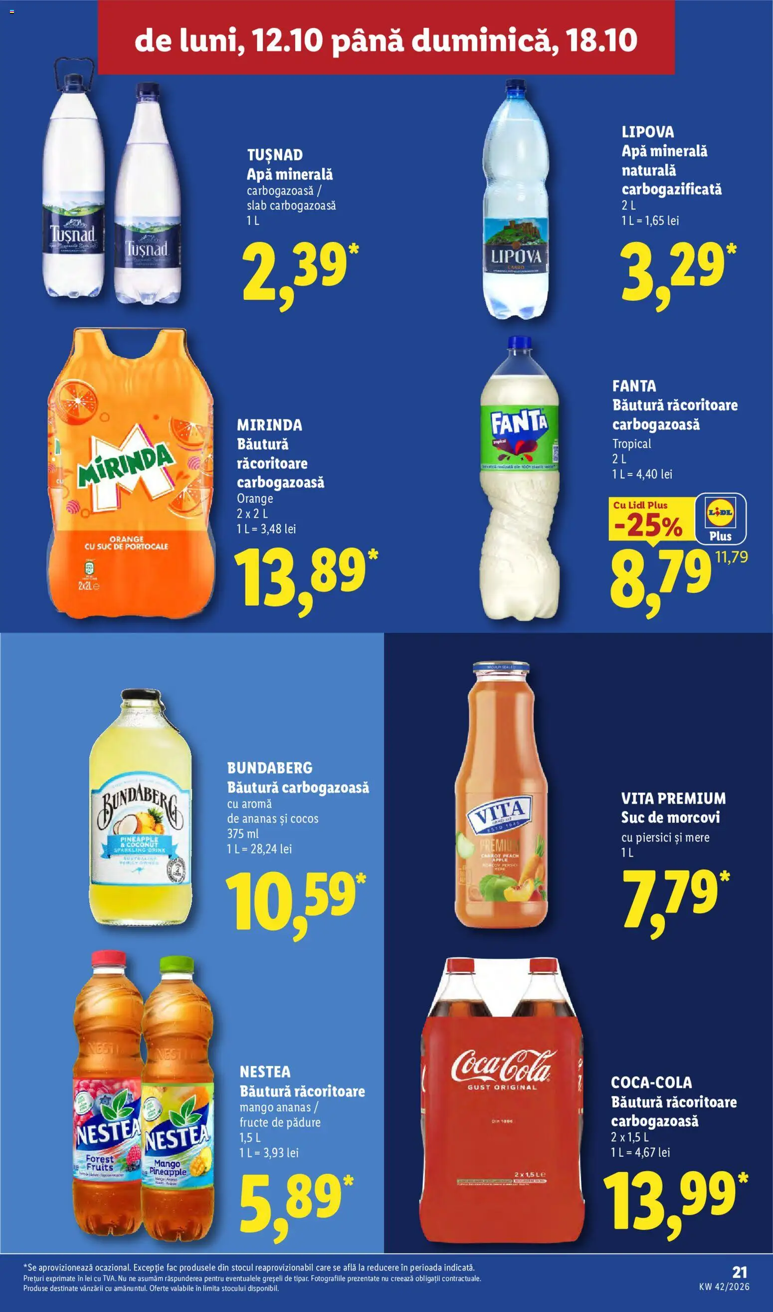Catalog LIDL 12 - 17 Octombrie 2026 | Pagina 21 | Produse: Fanta, Mere, Ananas, Plus