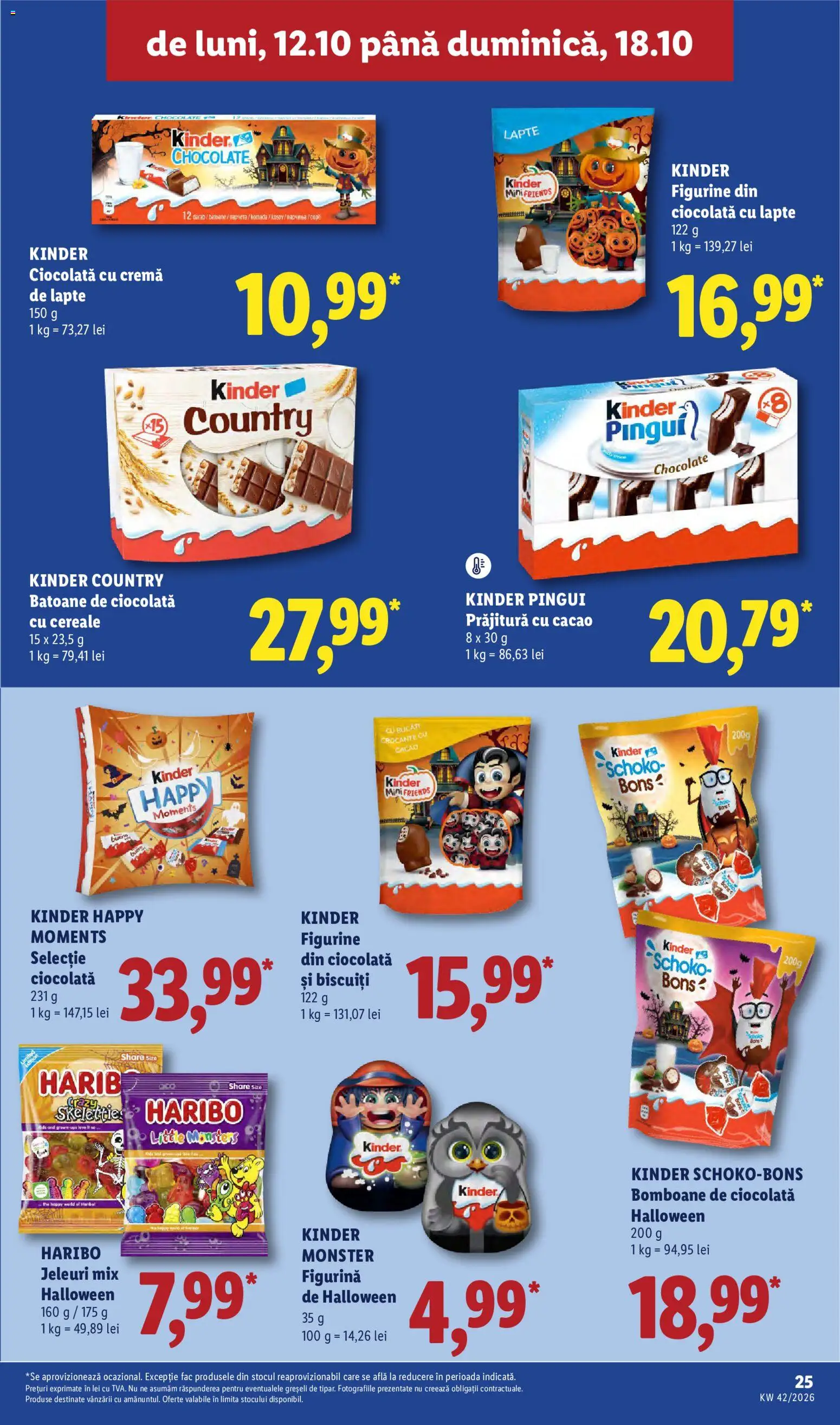 Catalog LIDL 12 - 17 Octombrie 2026 | Pagina 25 | Produse: Prăjitură, Cereale, Cacao, Jeleuri
