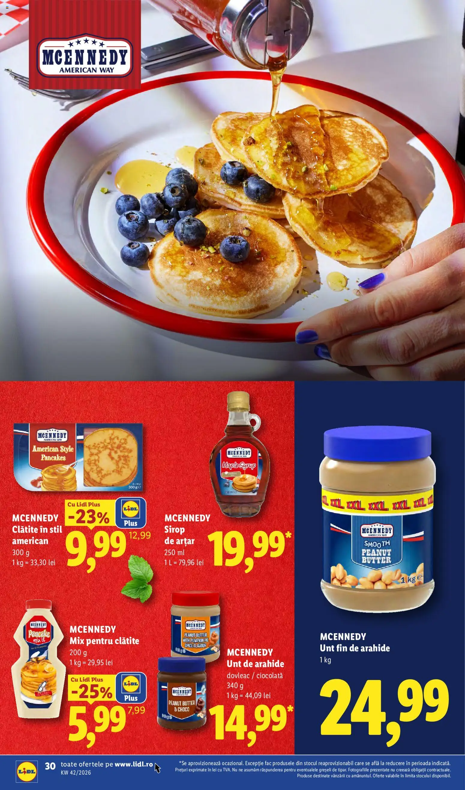 Catalog LIDL 12 - 17 Octombrie 2026 | Pagina 30 | Produse: Arahide, Clătite, Unt, Ciocolată