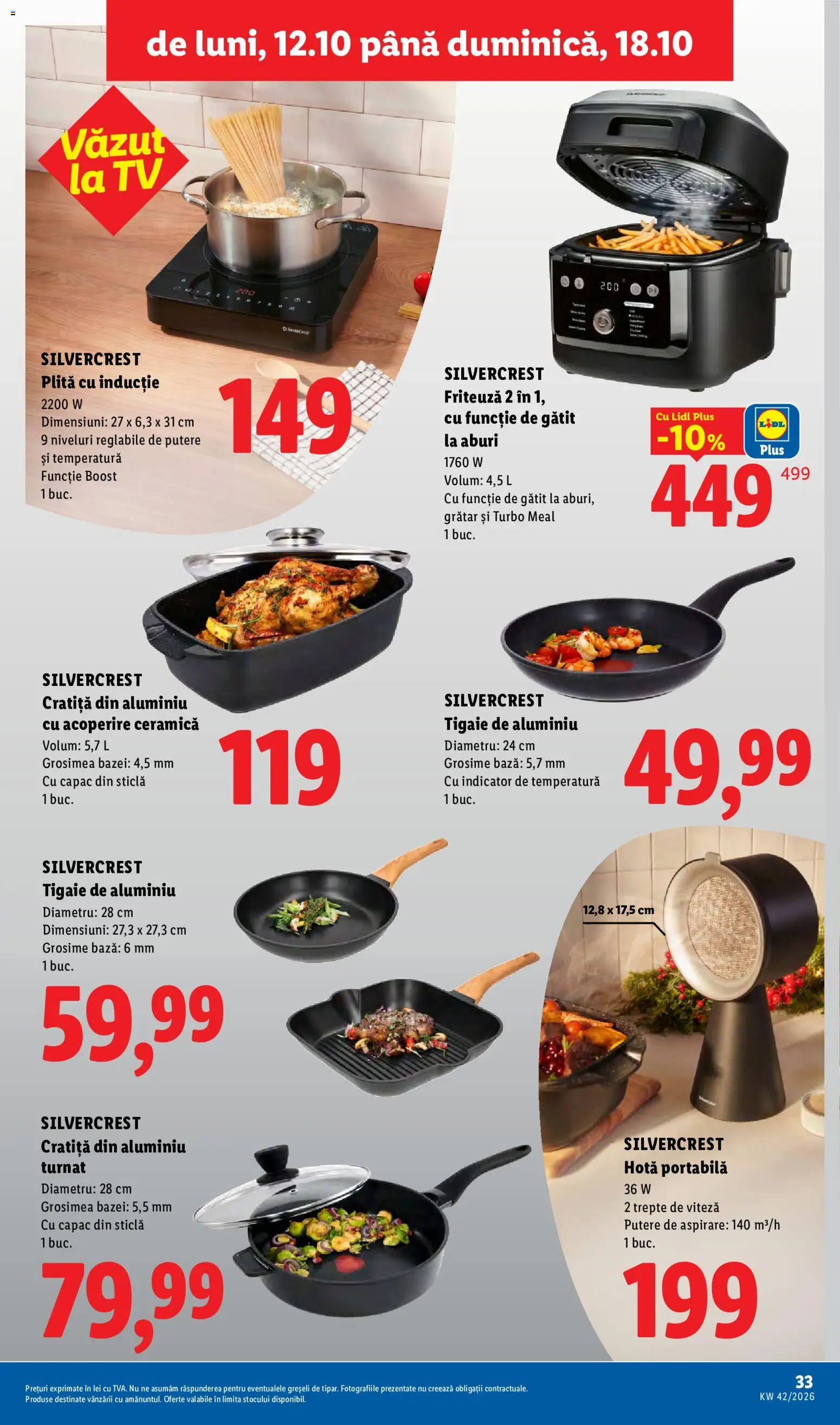 Catalog LIDL 12 - 17 Octombrie 2026 | Pagina 33 | Produse: Hotă, Tigaie, Grill, Friteuză