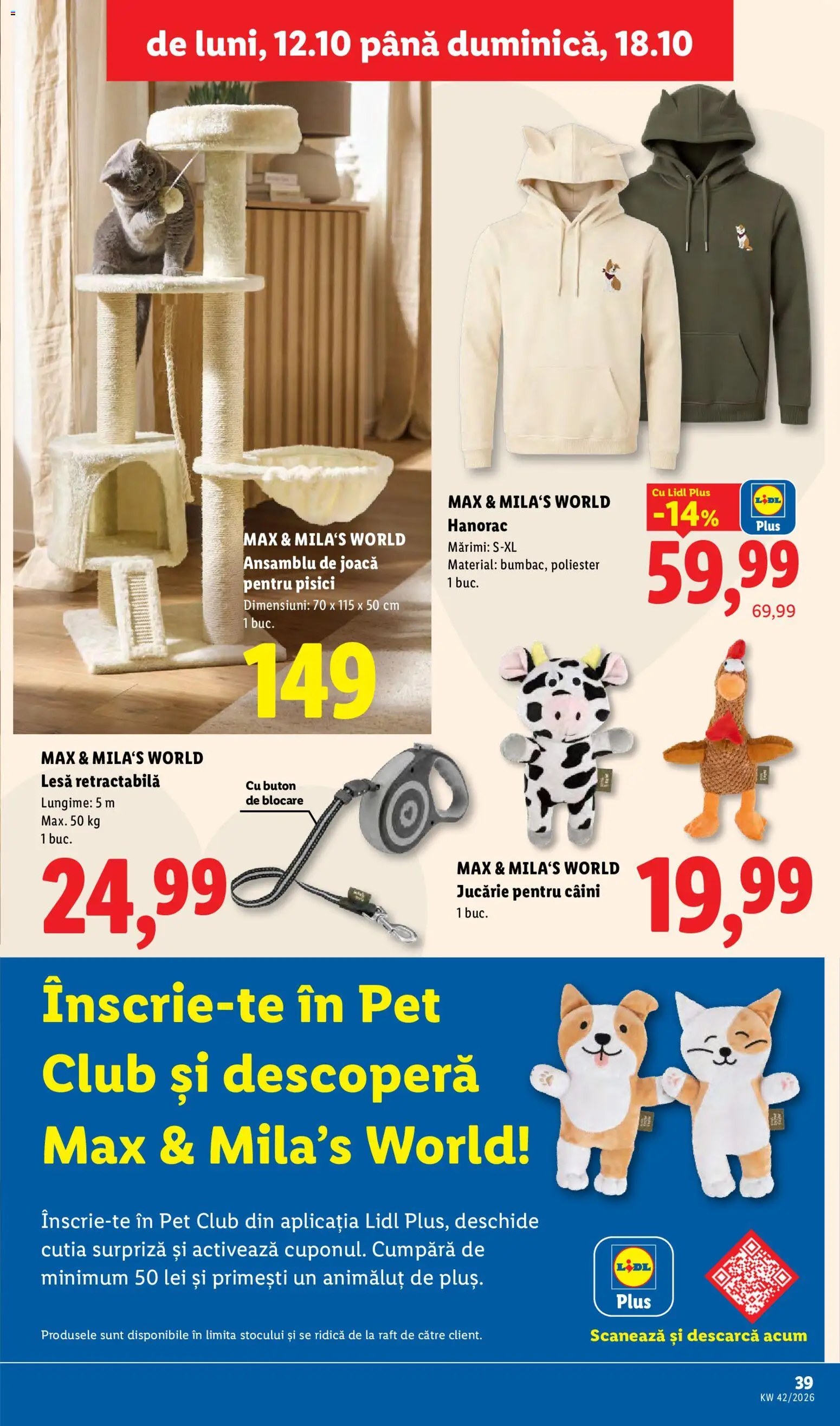 Catalog LIDL 12 - 17 Octombrie 2026 | Pagina 39 | Produse: Raft, Sport, Hanorac, Plus