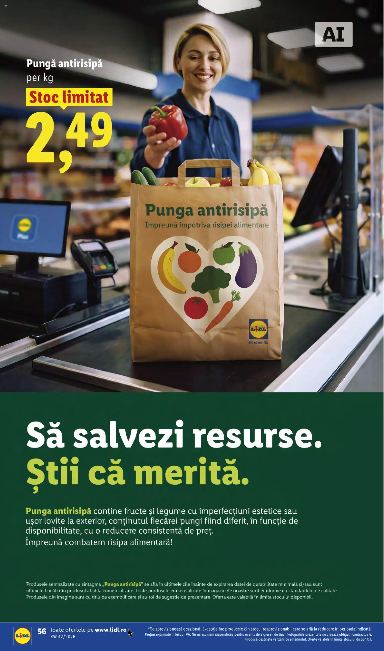 Catalog LIDL 12 - 17 Octombrie 2026 | Pagina 56 | Produse: Pungă, Legume, Fructe
