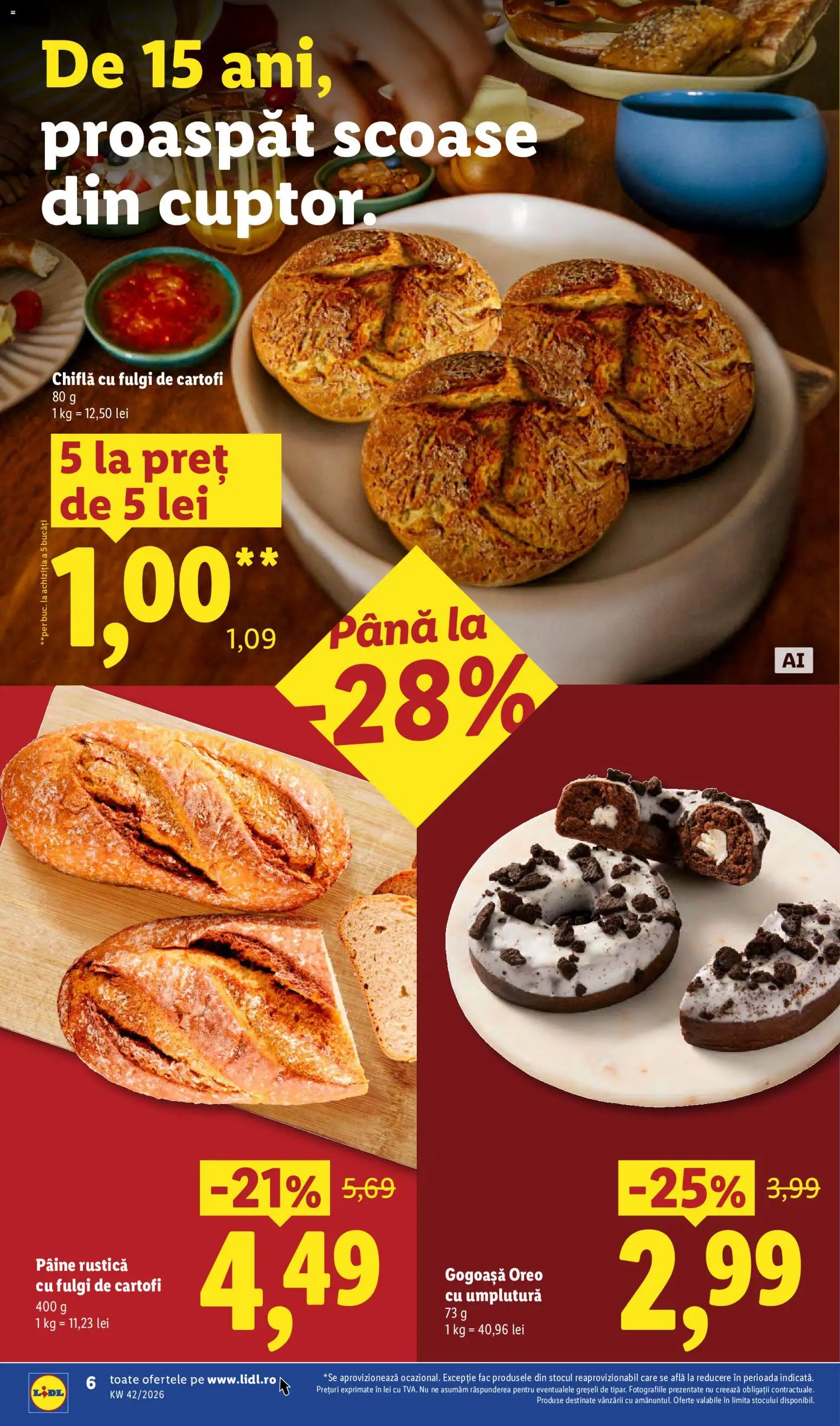 Catalog LIDL 12 - 17 Octombrie 2026 | Pagina 6 | Produse: Gogoasa, Chiflă, Fulgi, Cartofi