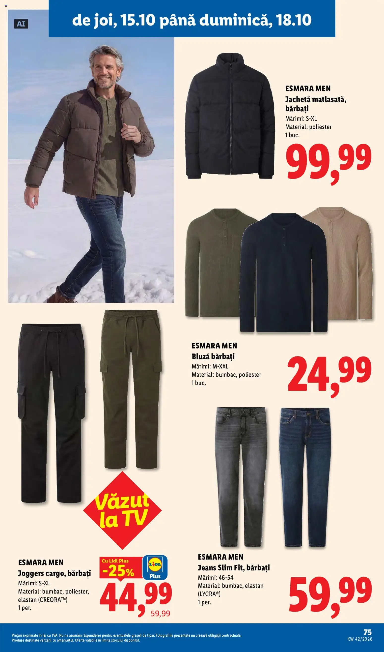 Catalog LIDL 12 - 17 Octombrie 2026 | Pagina 75 | Produse: Jachetă, Sport, Bluză, Plus