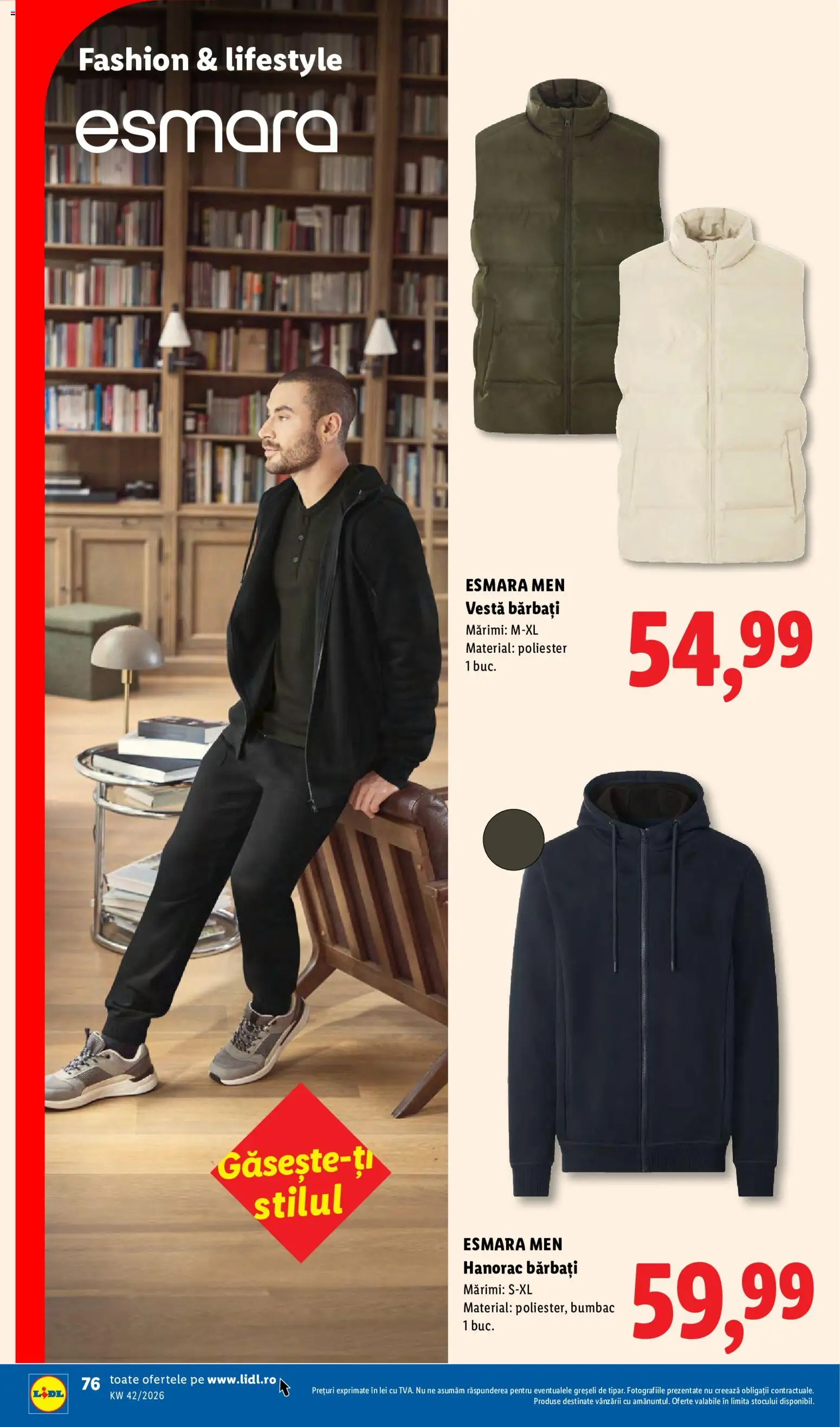 Catalog LIDL 12 - 17 Octombrie 2026 | Pagina 76 | Produse: Sport, Vestă, Hanorac