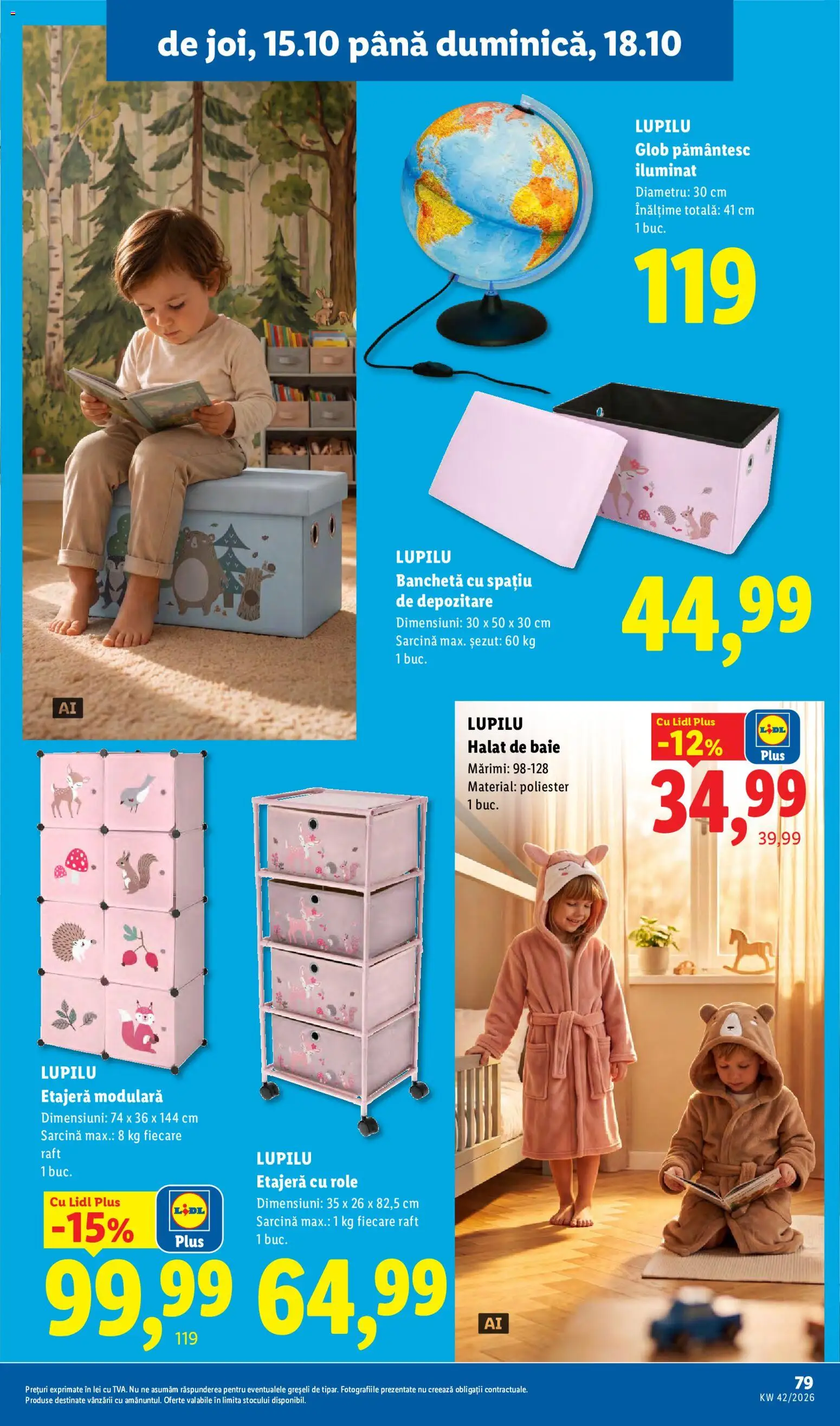 Catalog LIDL 12 - 17 Octombrie 2026 | Pagina 79 | Produse: Raft, Max1, Depozitare, Plus