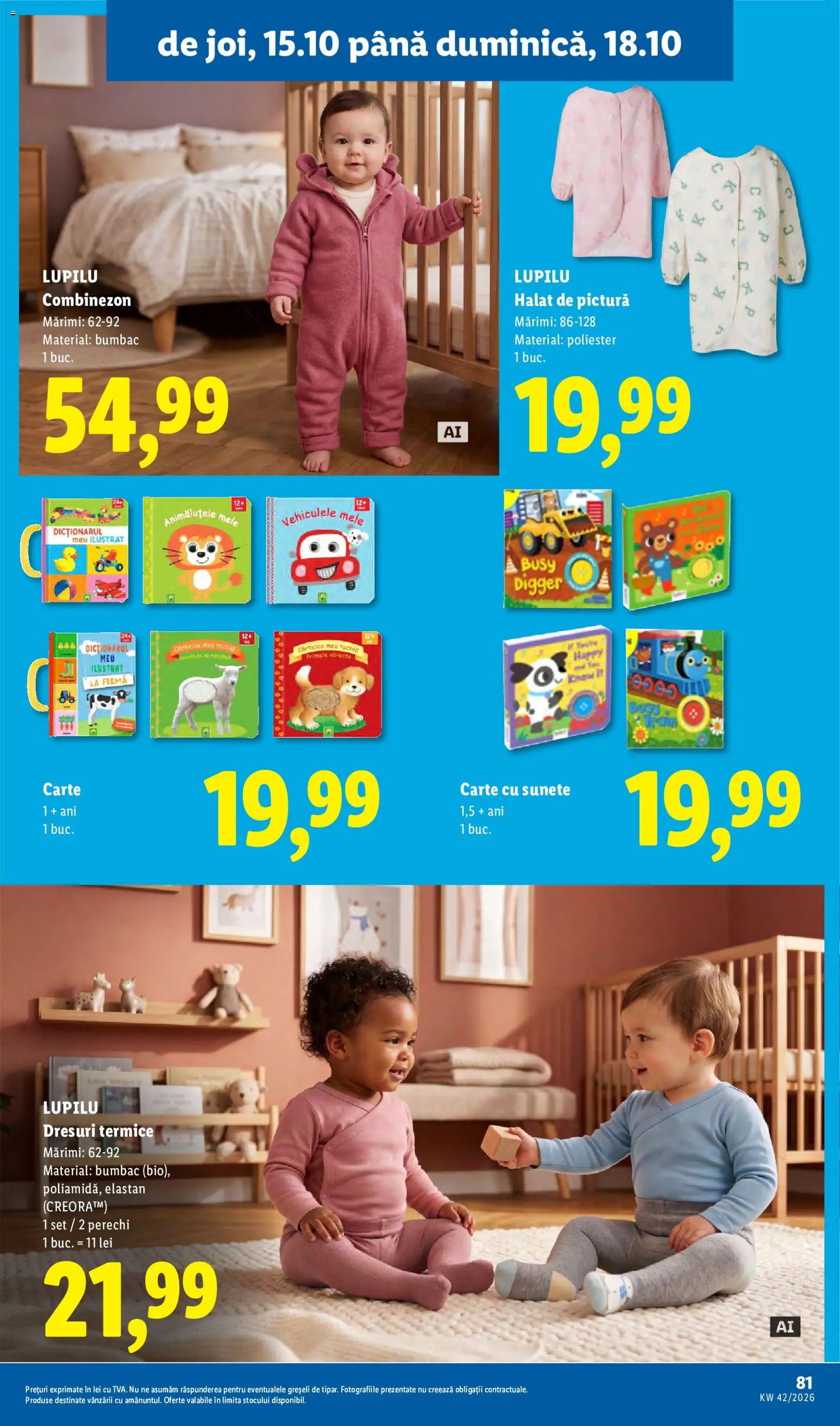 Catalog LIDL 12 - 17 Octombrie 2026 | Pagina 81 | Produse: Baby, Sport