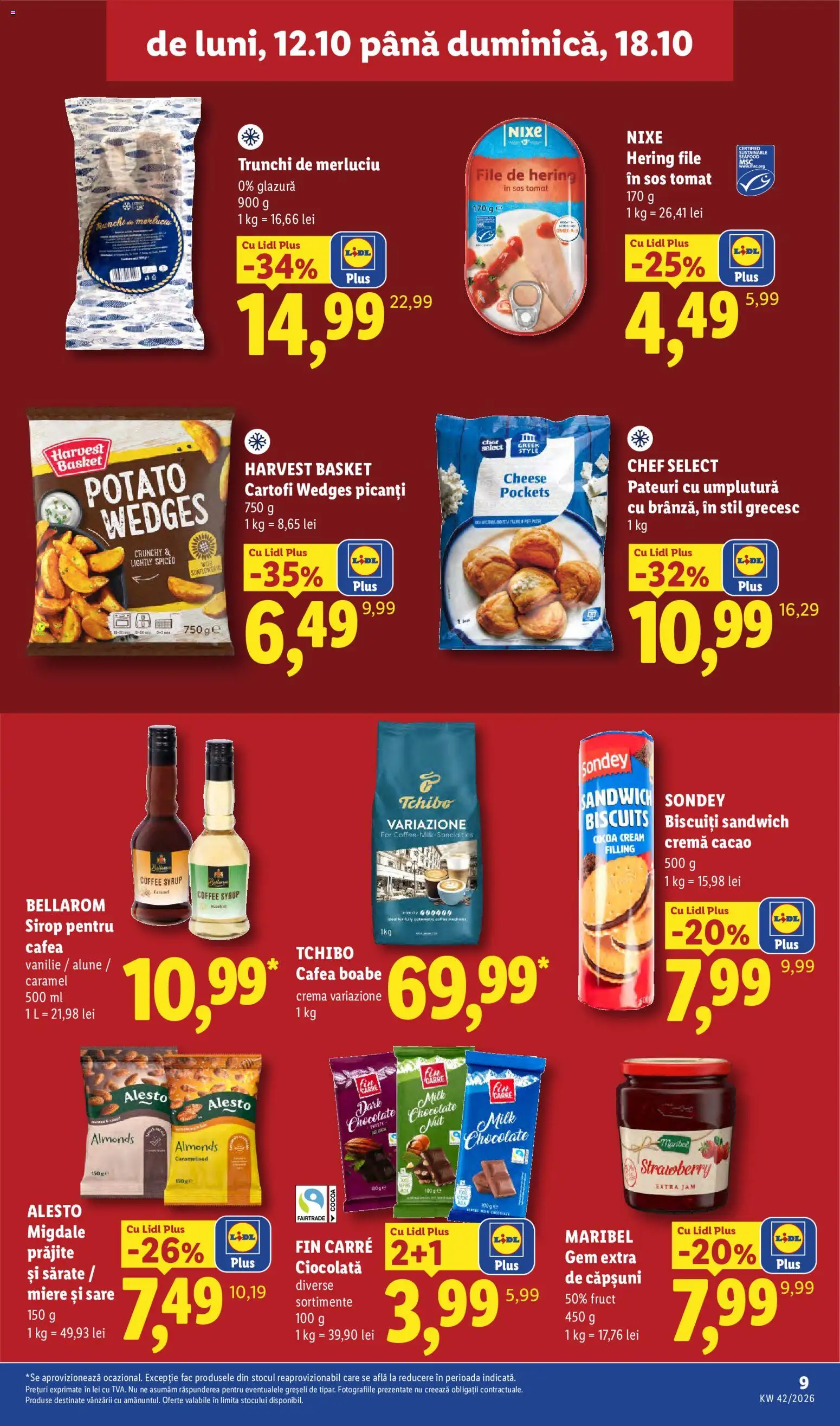 Catalog LIDL 12 - 17 Octombrie 2026 | Pagina 9 | Produse: Gem, Sirop, Biscuiți, Sos