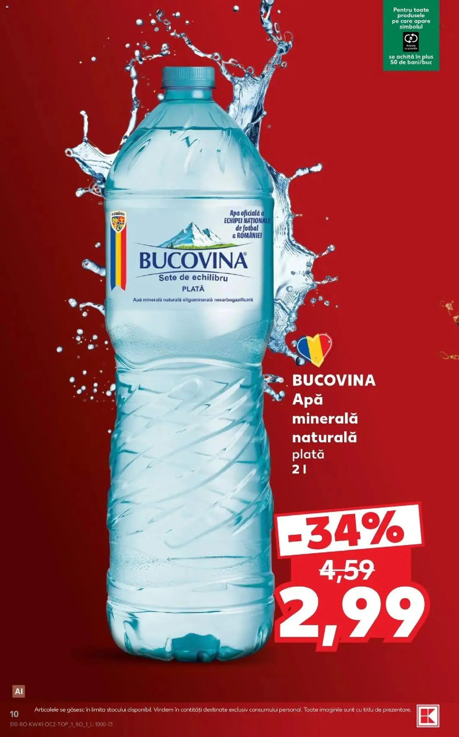 Catalog Kaufland 7 - 12 Octombrie 2026 | Pagina 10 | Produse: Apa minerala, Apă, Plus