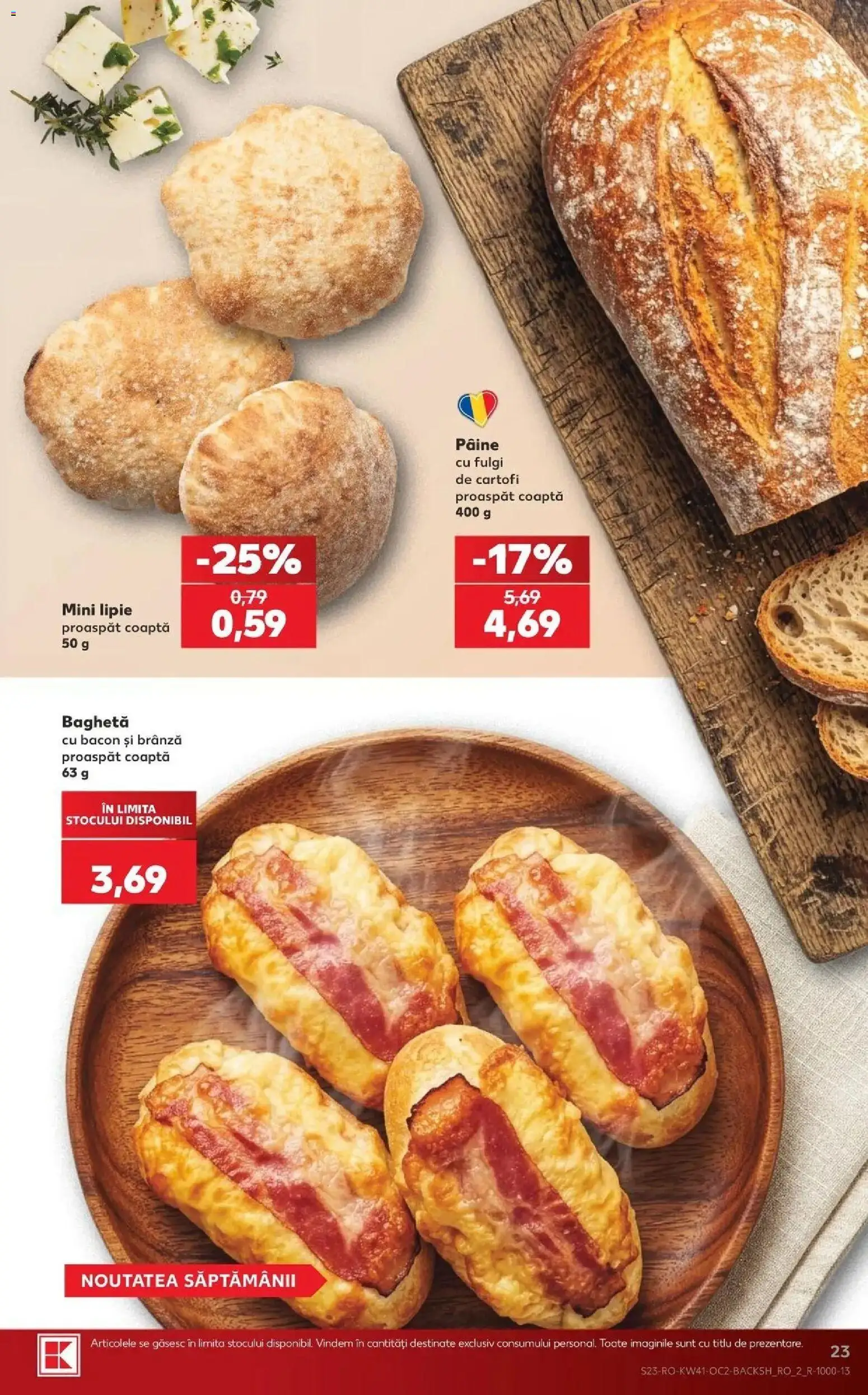 Catalog Kaufland 7 - 12 Octombrie 2026 | Pagina 23 | Produse: Bacon, Brânză, Pâine, Cartofi