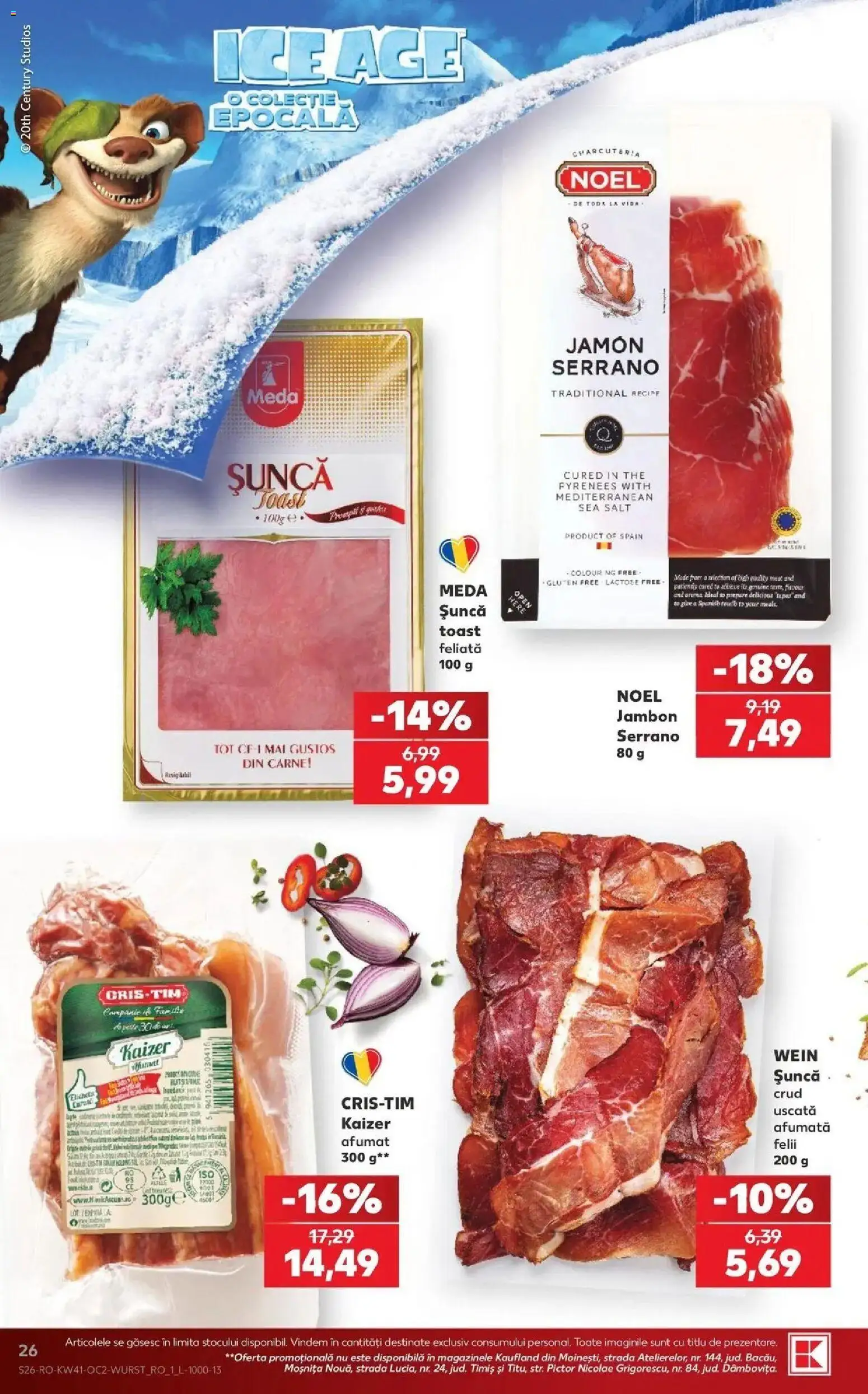 Catalog Kaufland 7 - 12 Octombrie 2026 | Pagina 26 | Produse: Șuncă