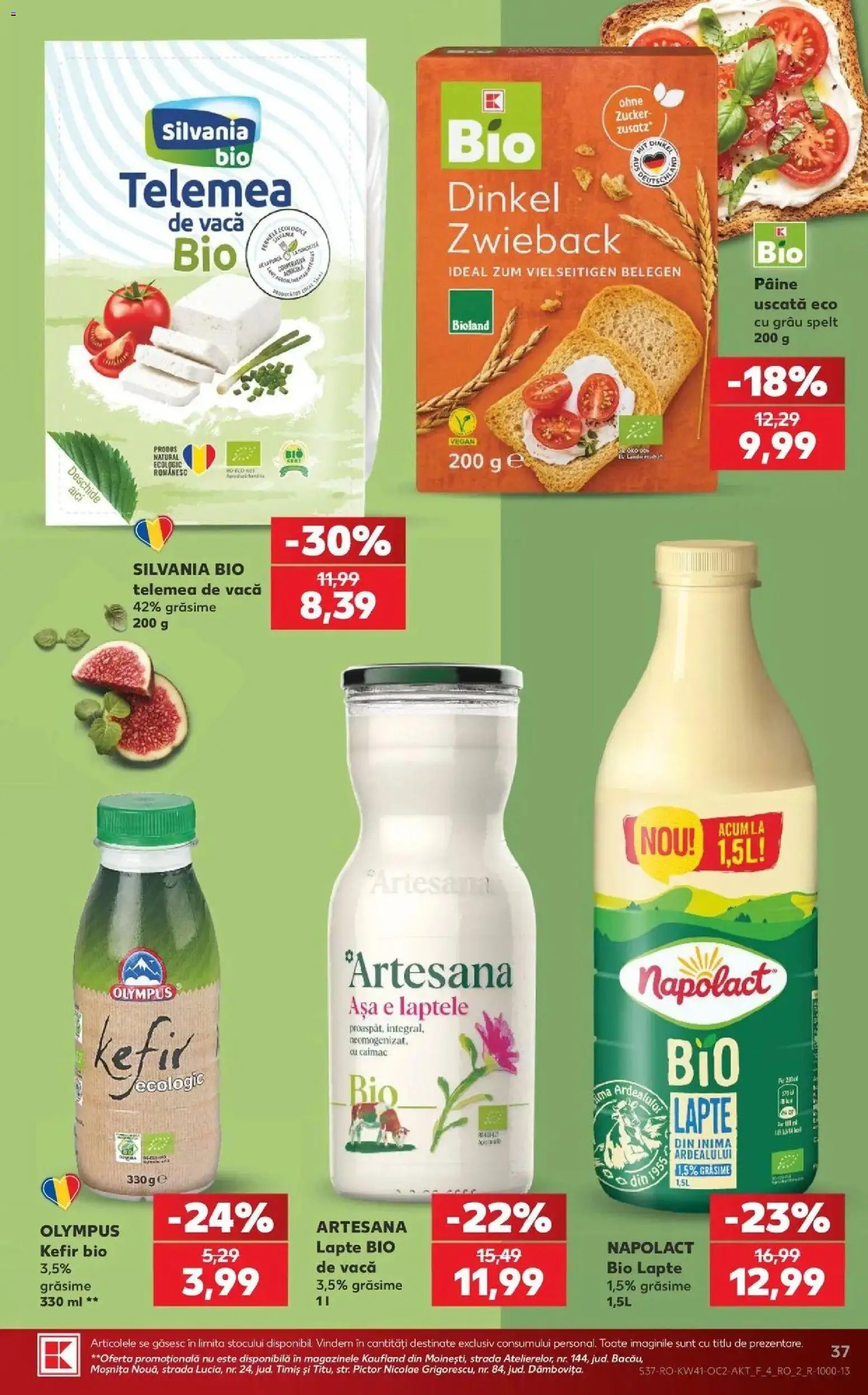 Catalog Kaufland 7 - 12 Octombrie 2026 | Pagina 37 | Produse: Bio, Lapte, Pâine, Kefir