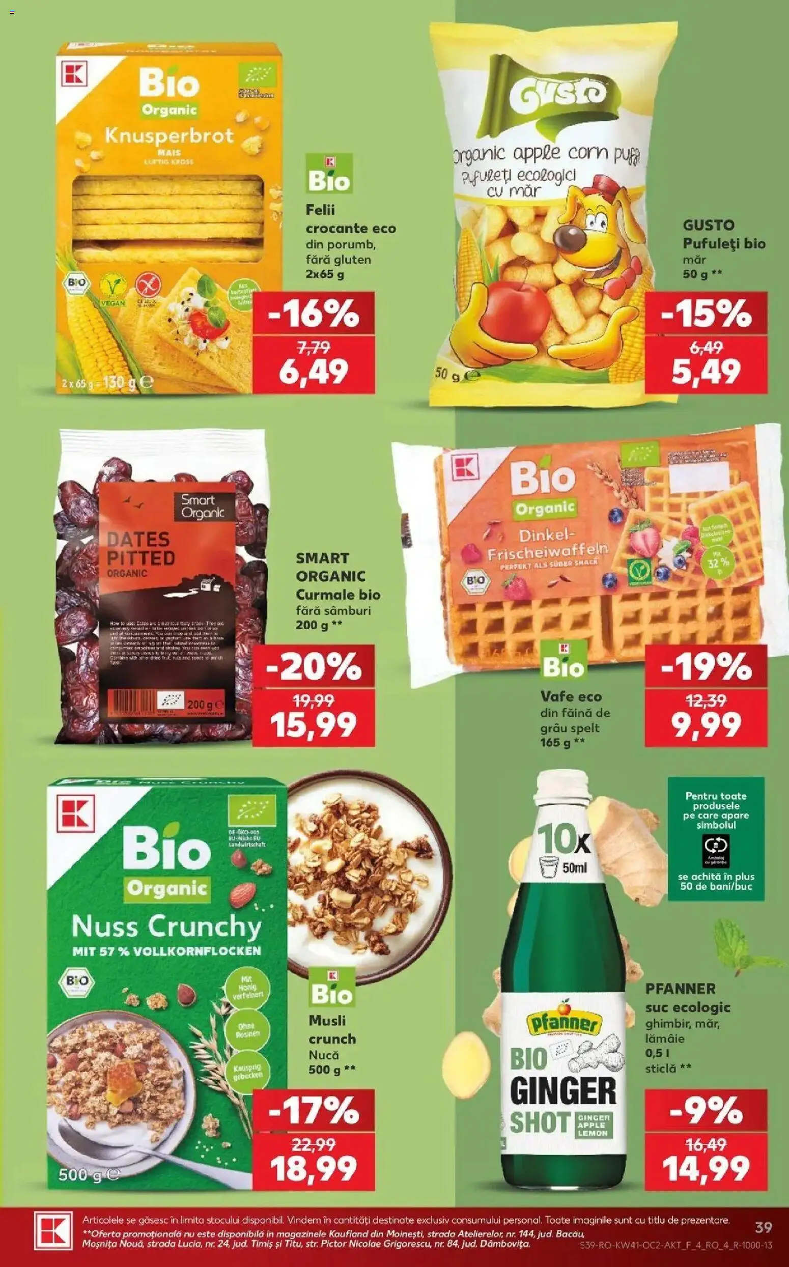 Catalog Kaufland 7 - 12 Octombrie 2026 | Pagina 39 | Produse: Bio, Apple, Pufuleți, Făină