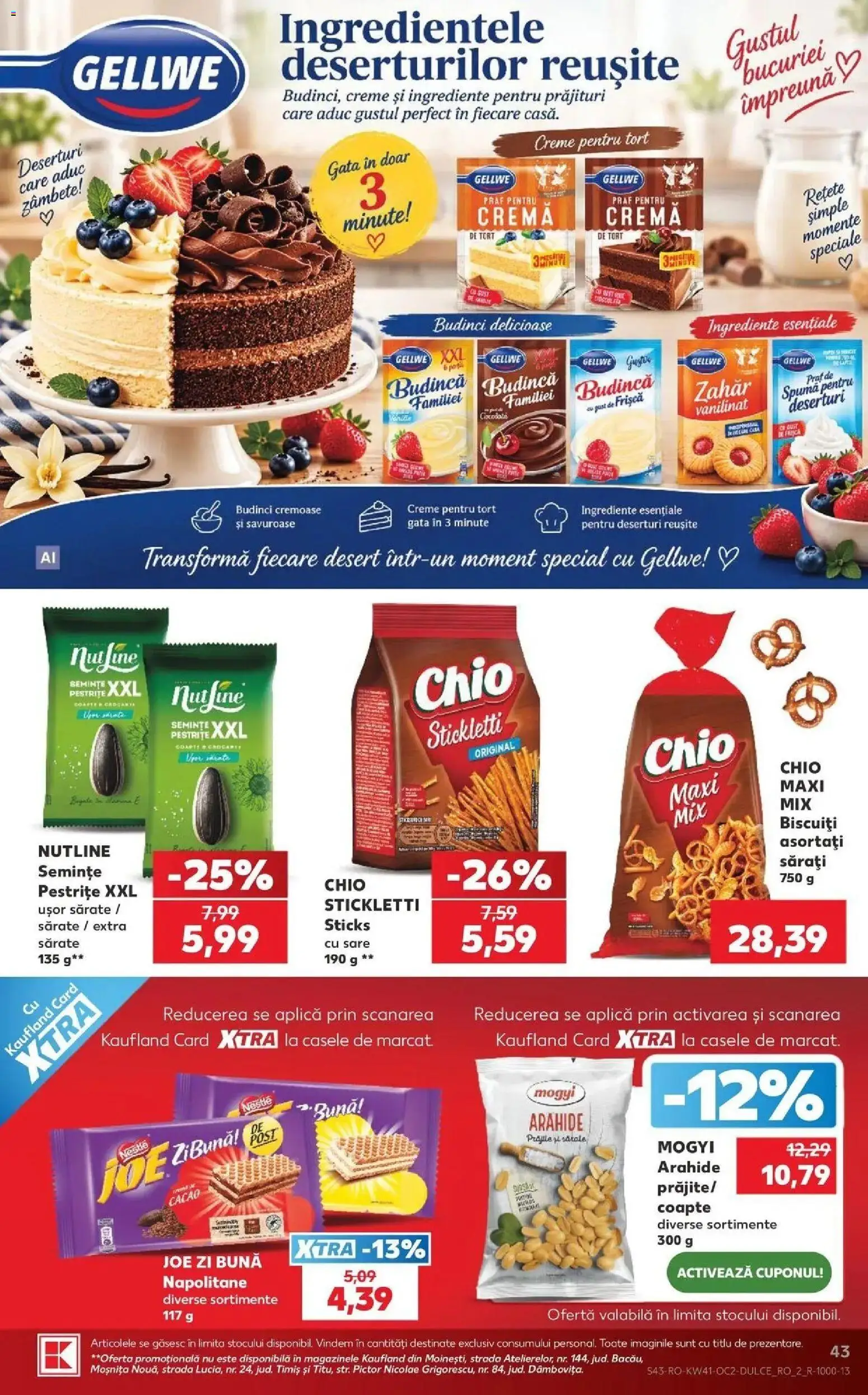 Catalog Kaufland 7 - 12 Octombrie 2026 | Pagina 43 | Produse: Aplică, Napolitane, Frișcă, Sare