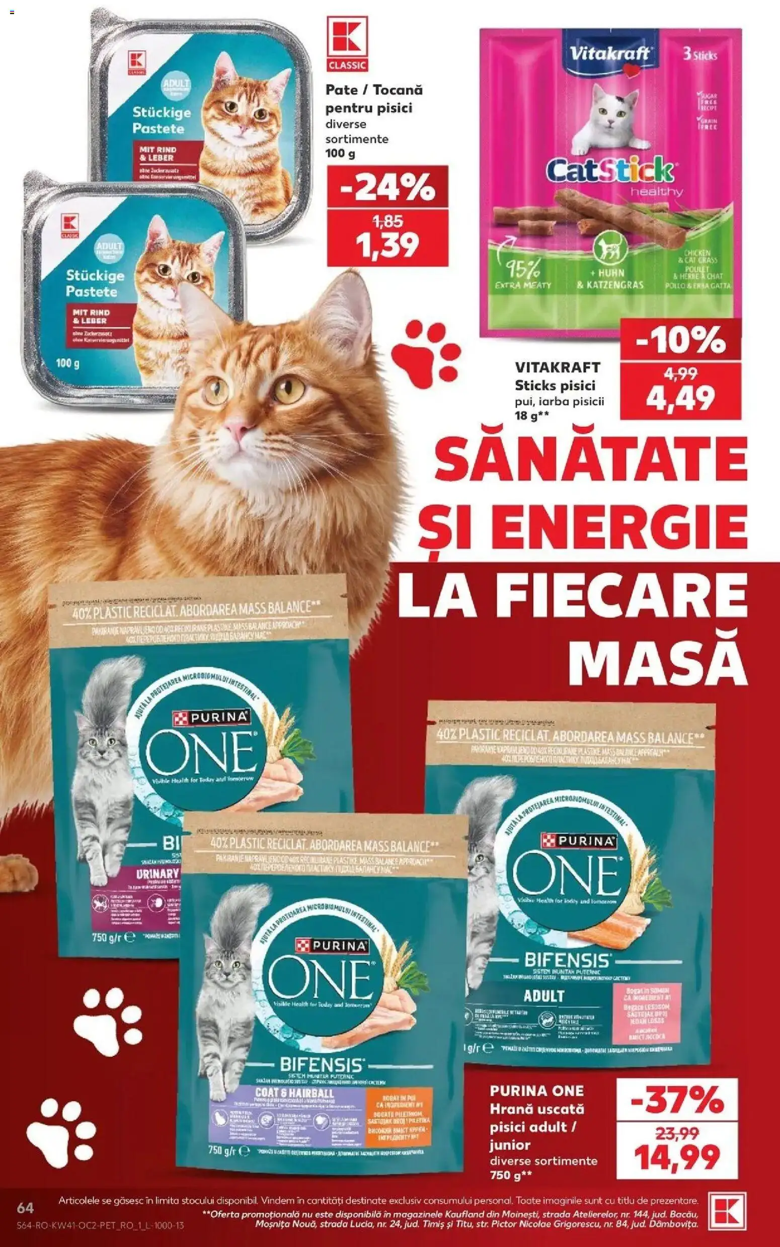 Catalog Kaufland 7 - 12 Octombrie 2026 | Pagina 64 | Produse: Masă, Pui, Pate