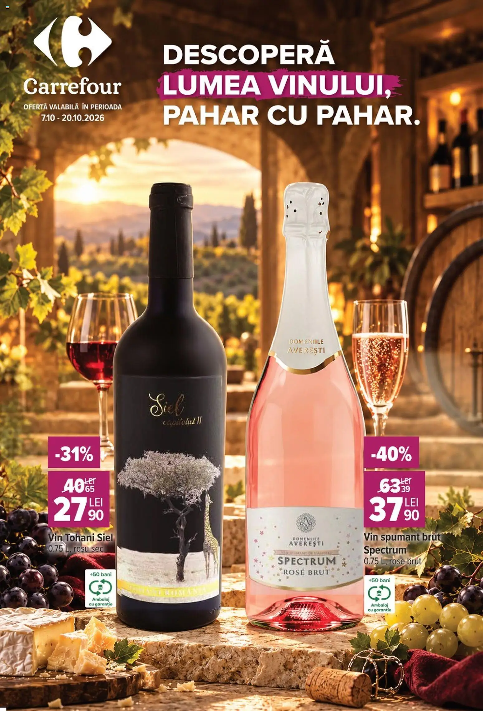 Catalog Carrefour 7 - 19 Octombrie 2026 | Pagina 1 | Produse: Vin spumant, Vin