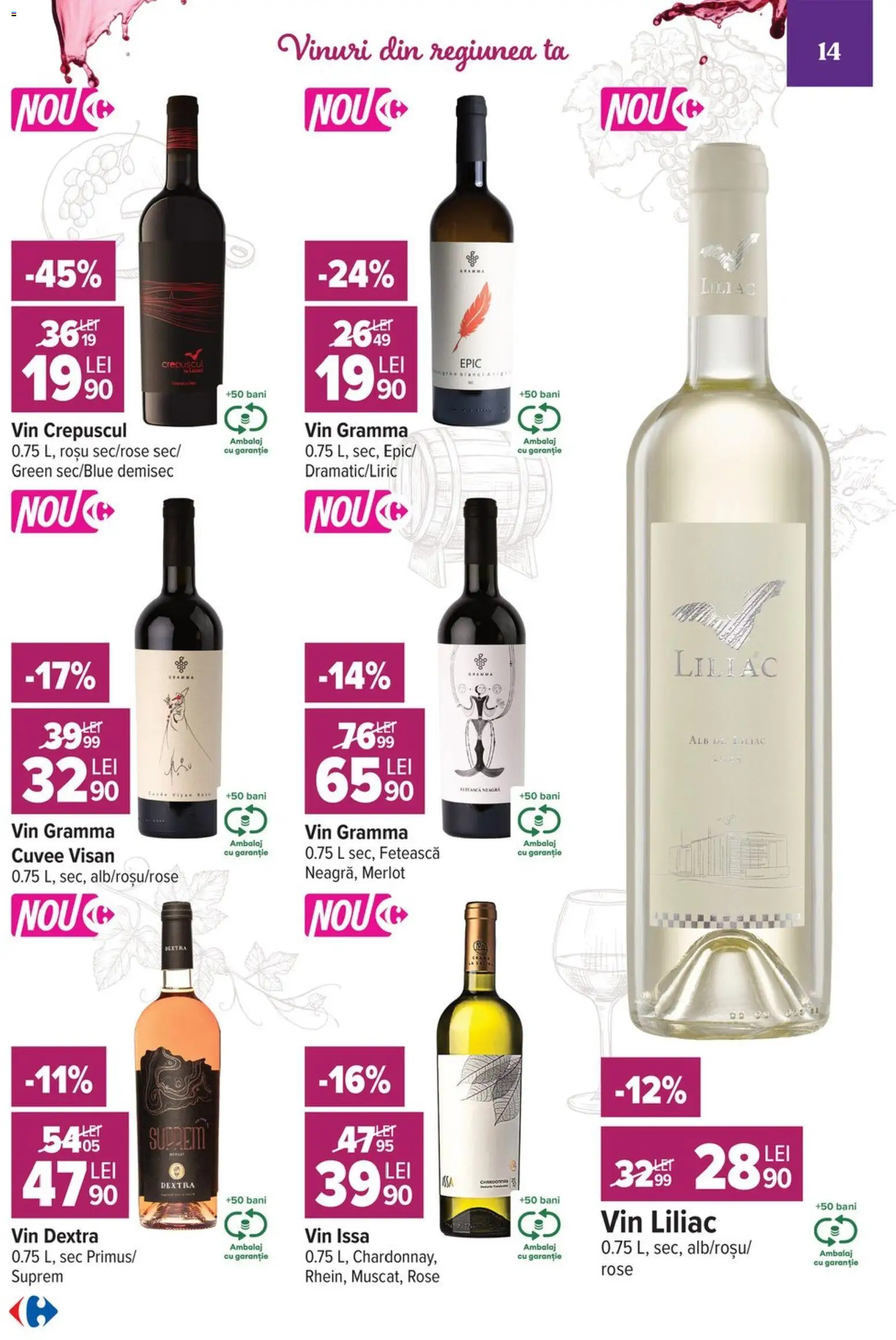 Catalog Carrefour 7 - 19 Octombrie 2026 | Pagina 14 | Produse: Vin