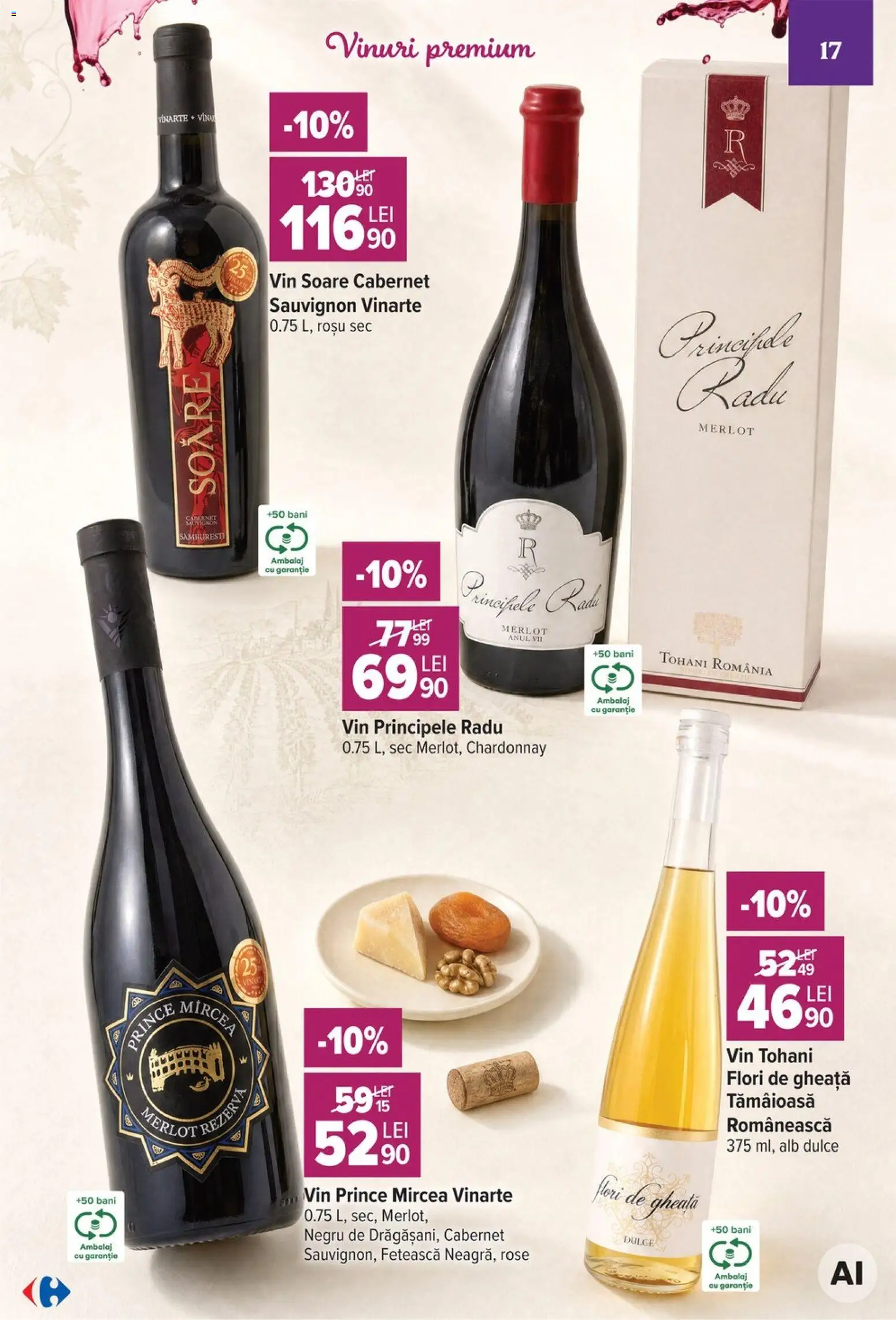 Catalog Carrefour 7 - 19 Octombrie 2026 | Pagina 17 | Produse: Premium, Vin, Sauvignon, Flori