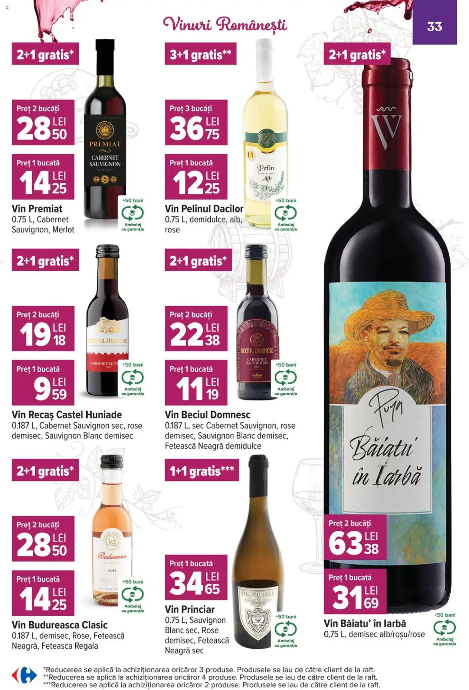 Catalog Carrefour 7 - 19 Octombrie 2026 | Pagina 33 | Produse: Castel huniade, Aplică, Vin, Sauvignon