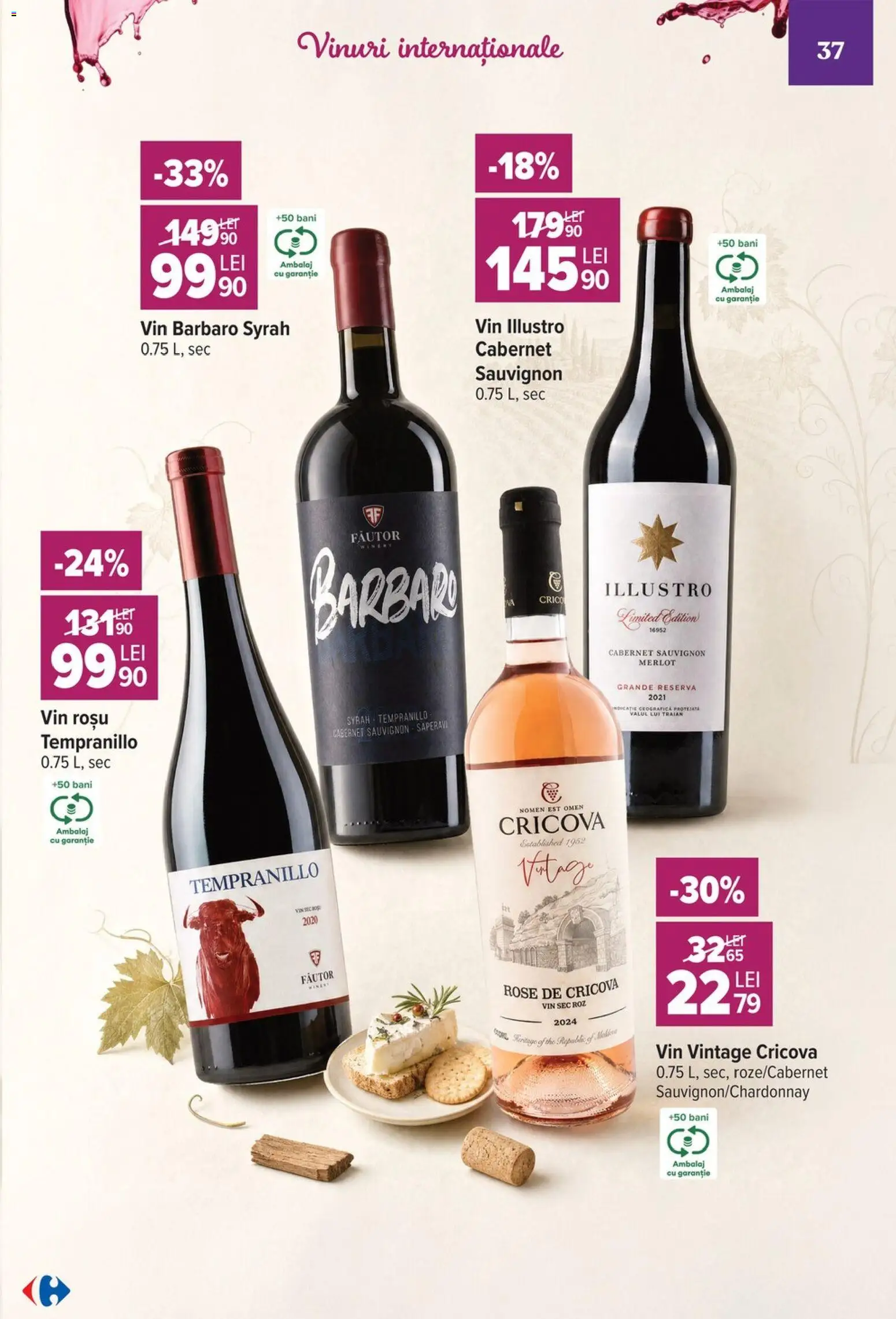 Catalog Carrefour 7 - 19 Octombrie 2026 | Pagina 37 | Produse: Vin rosu, Vin, Sauvignon