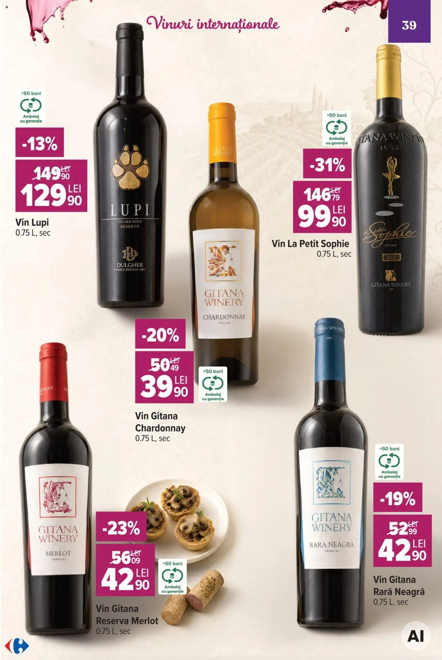 Catalog Carrefour 7 - 19 Octombrie 2026 | Pagina 39 | Produse: Vin alb, Vin