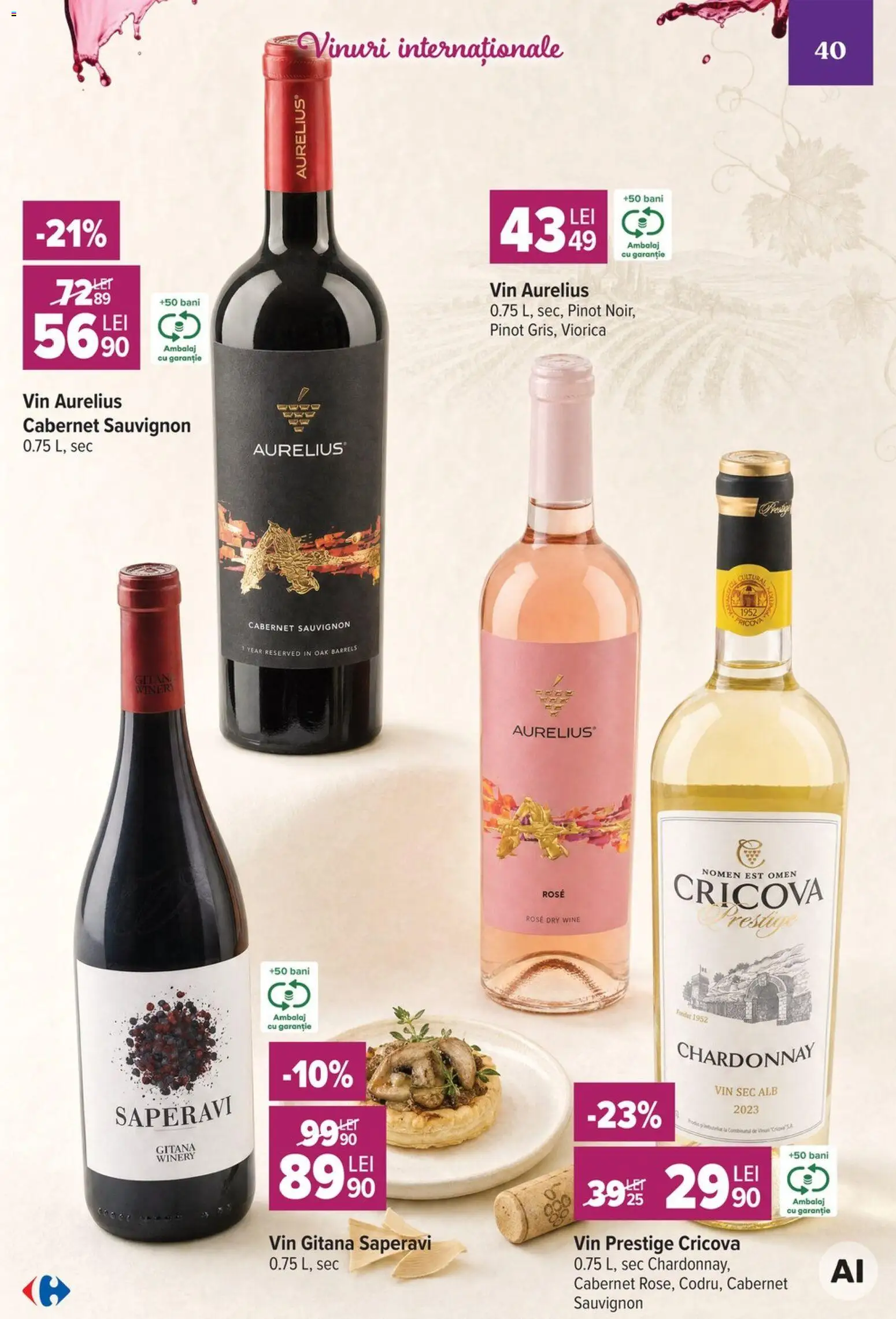 Catalog Carrefour 7 - 19 Octombrie 2026 | Pagina 40 | Produse: Vin, Sauvignon