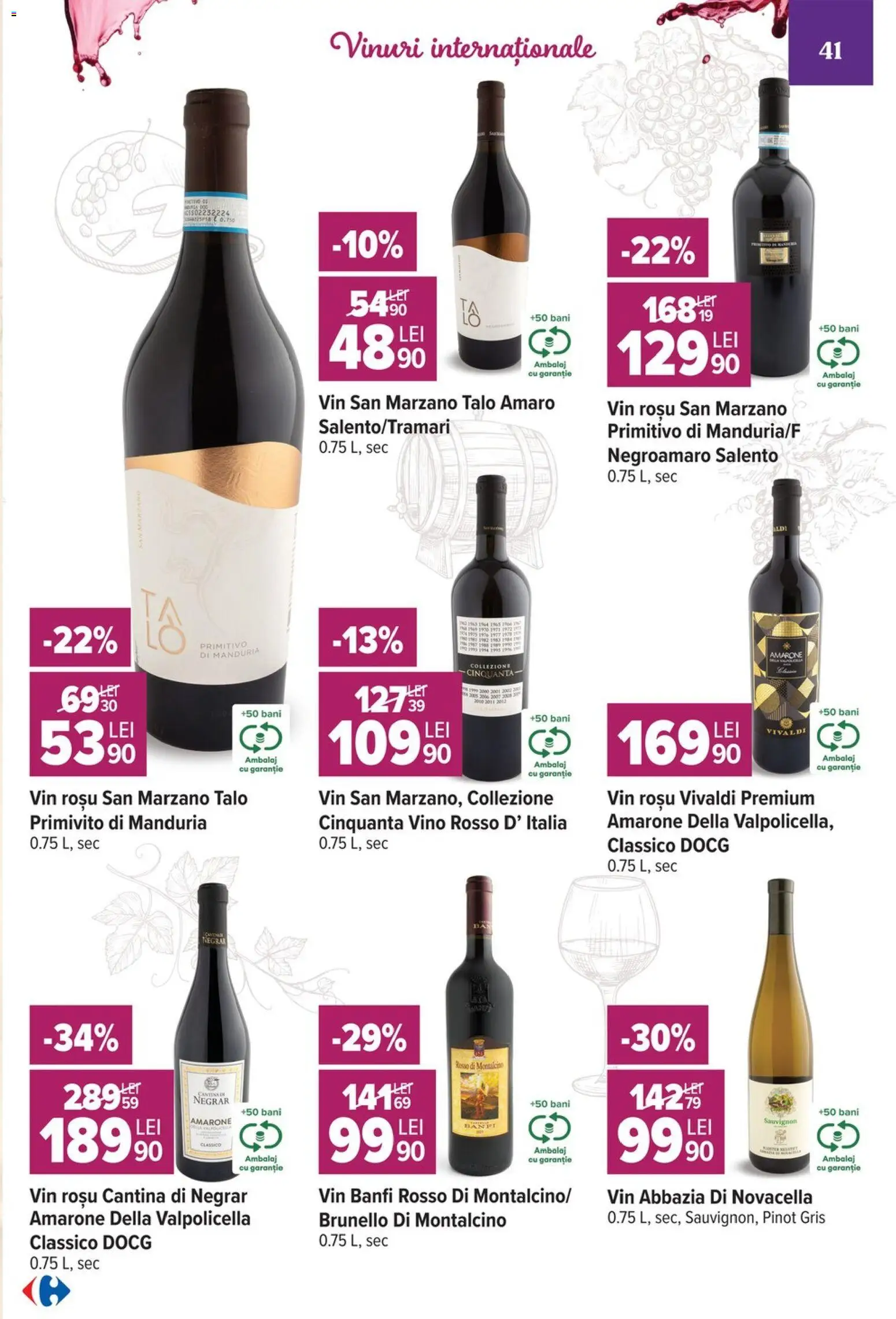 Catalog Carrefour 7 - 19 Octombrie 2026 | Pagina 41 | Produse: Premium, Vin rosu, Vin